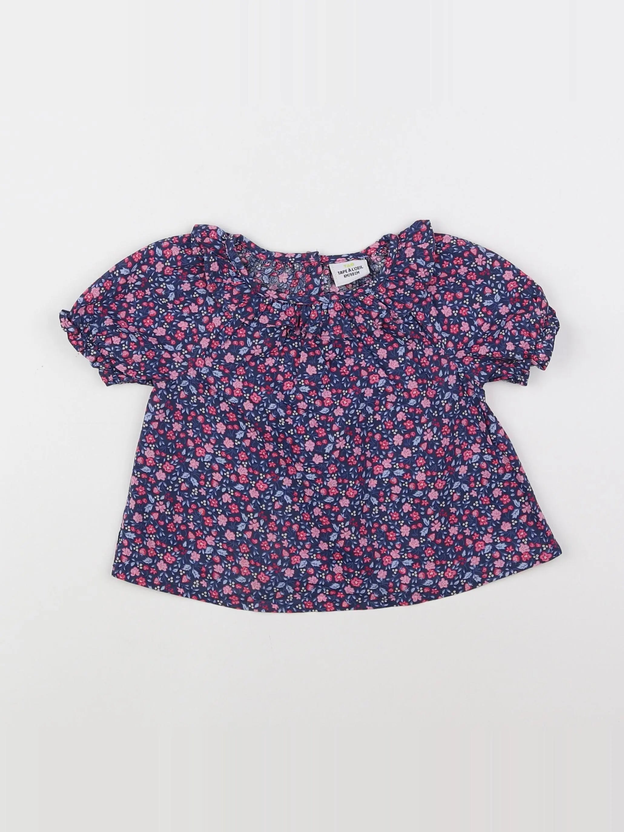 Tape à l'oeil - blouse violet, rose - 6 mois
