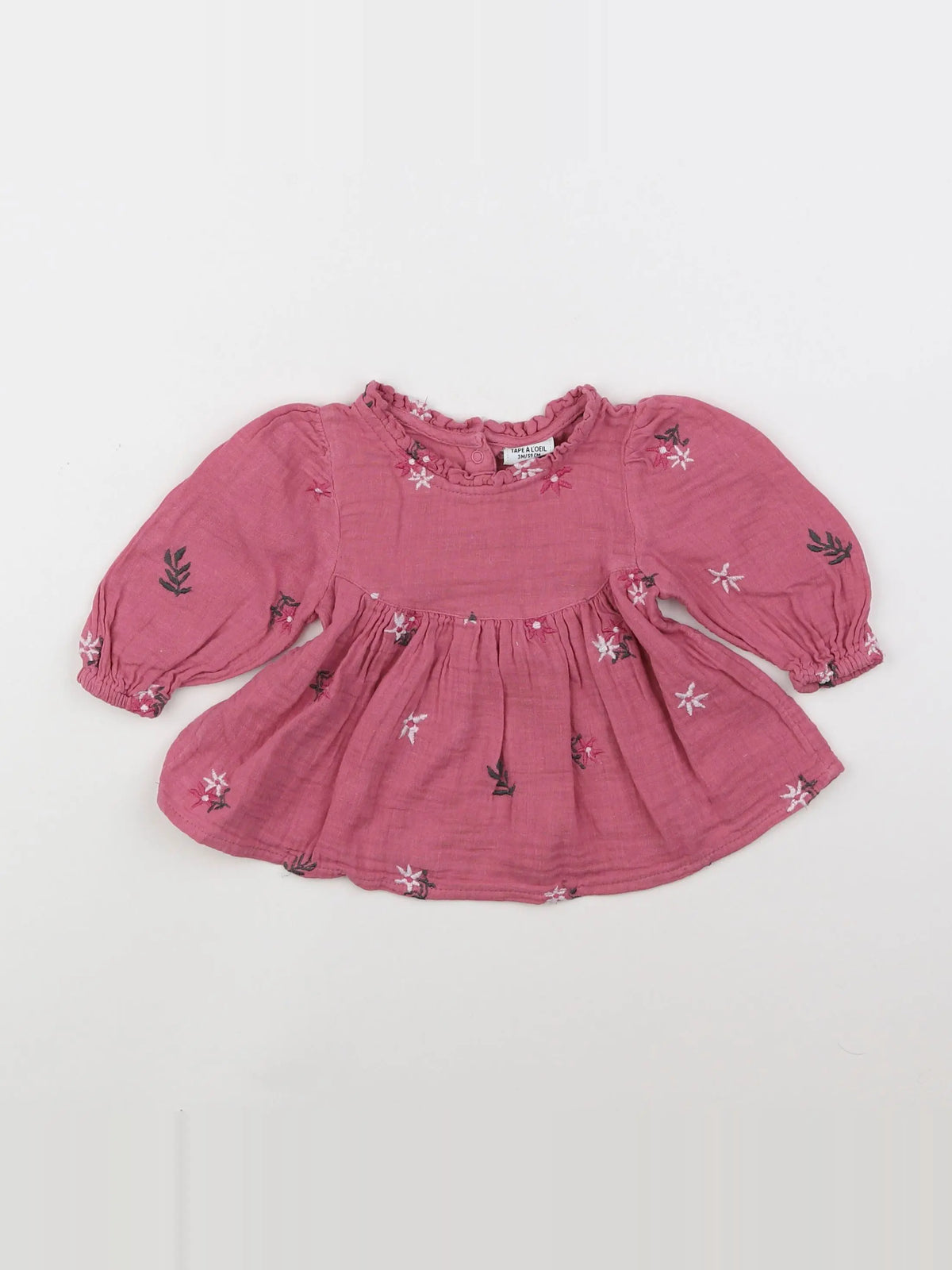 Tape à l'oeil - blouse rose - 3 mois