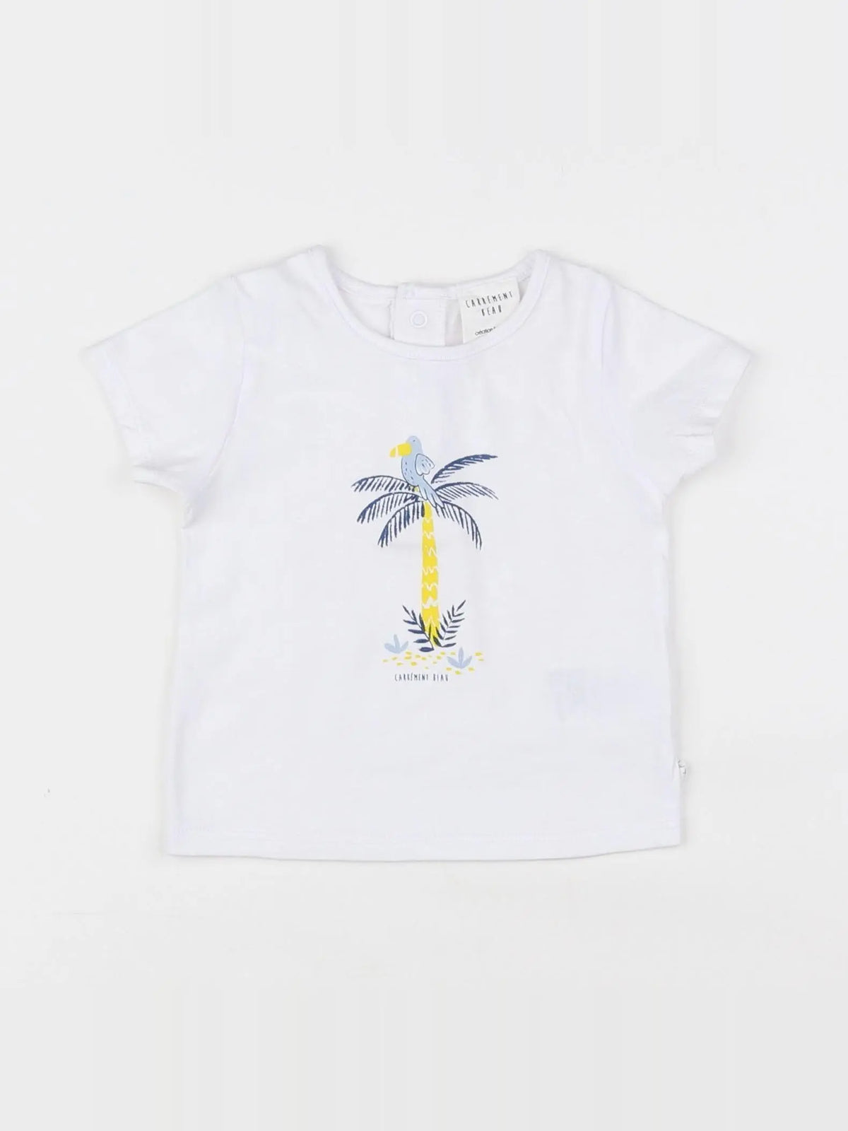 Carrément Beau - tee-shirt blanc - 6 mois