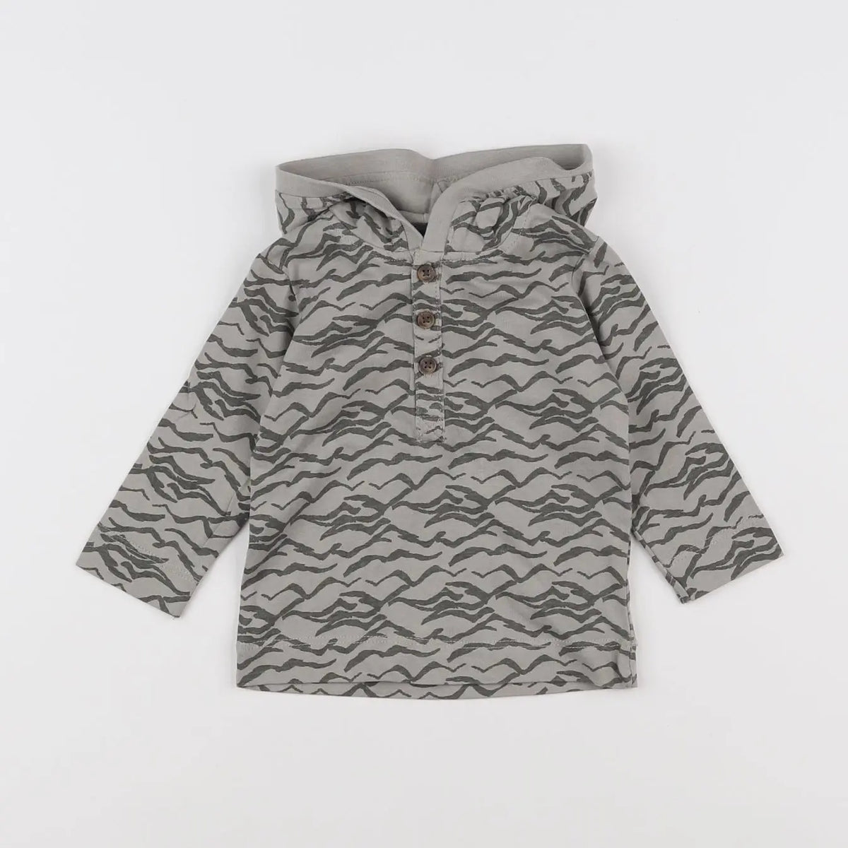 Vertbaudet - tee-shirt gris - 6 mois