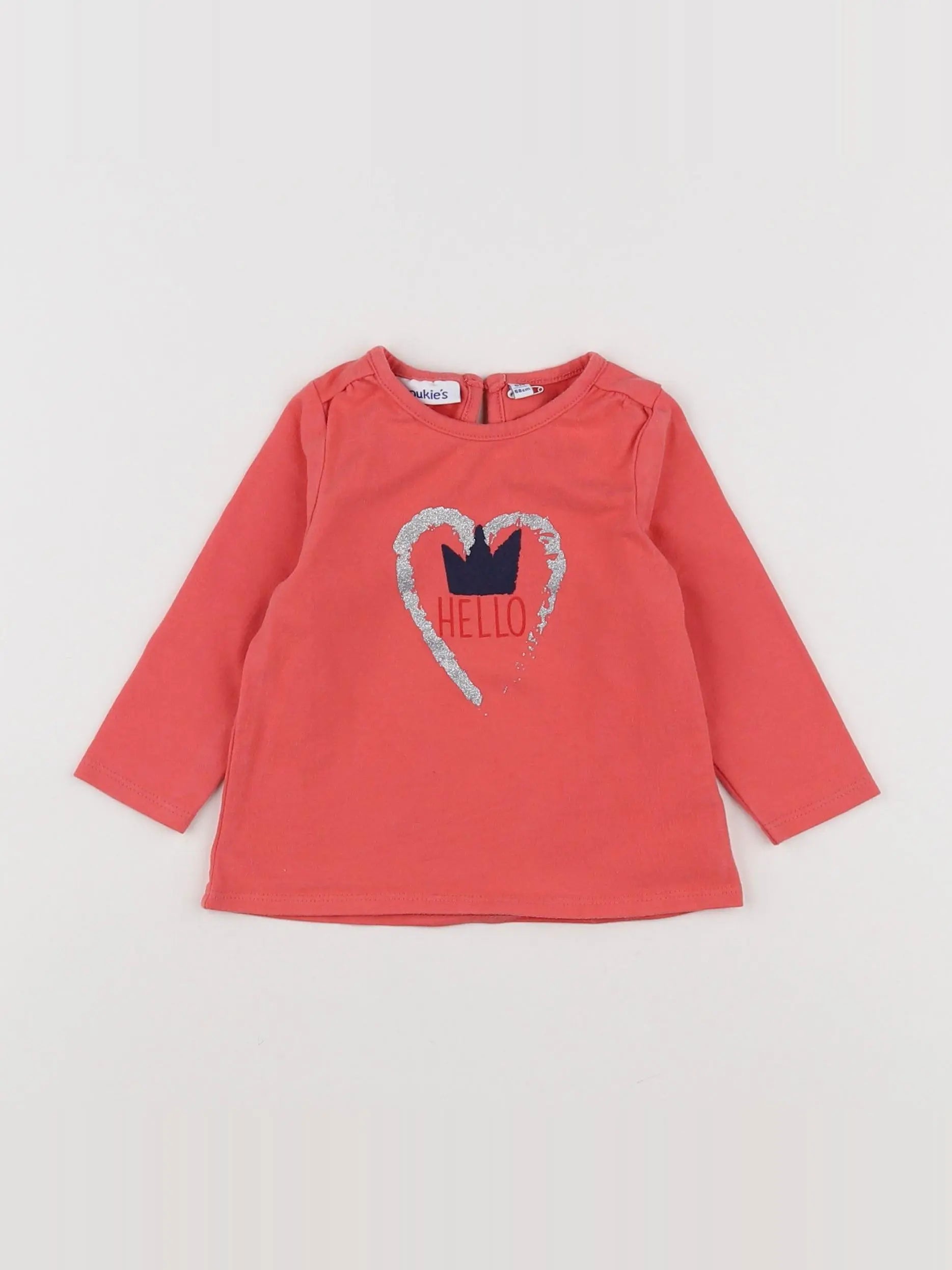 Noukie's - tee-shirt rose - 6 mois