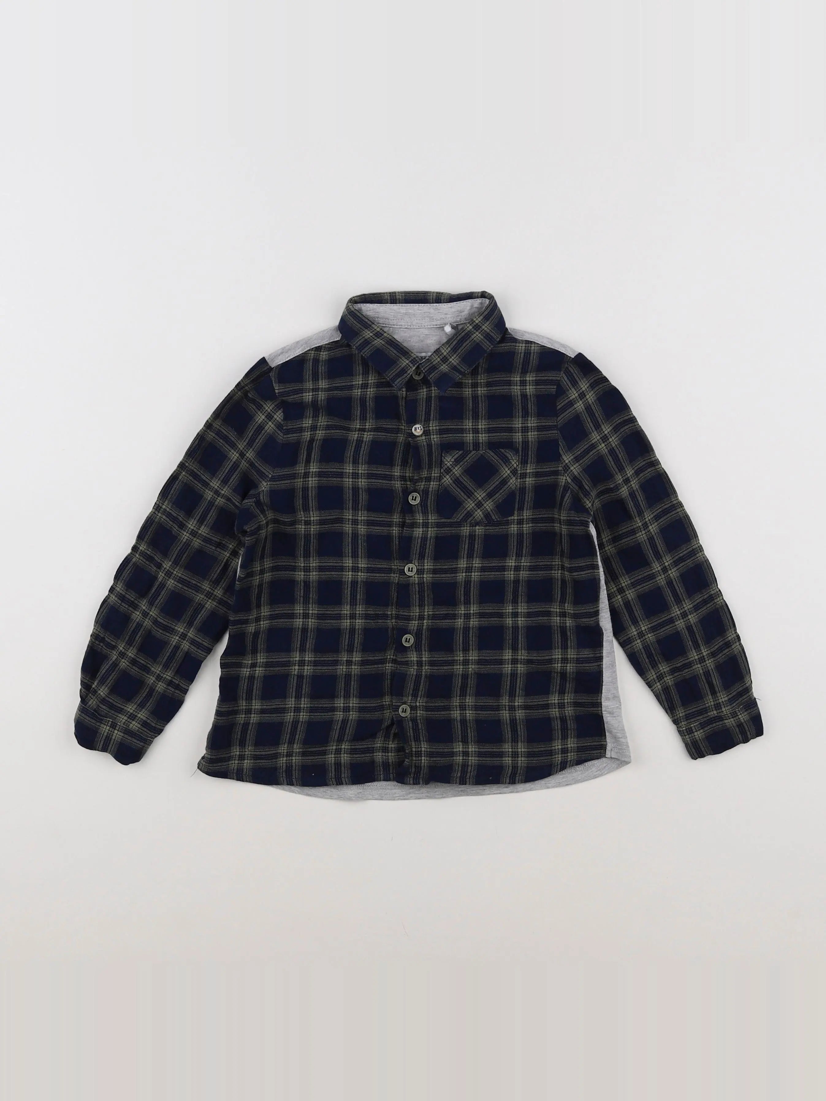 IKKS - chemise imprimé au dos bleu, vert - 3 ans