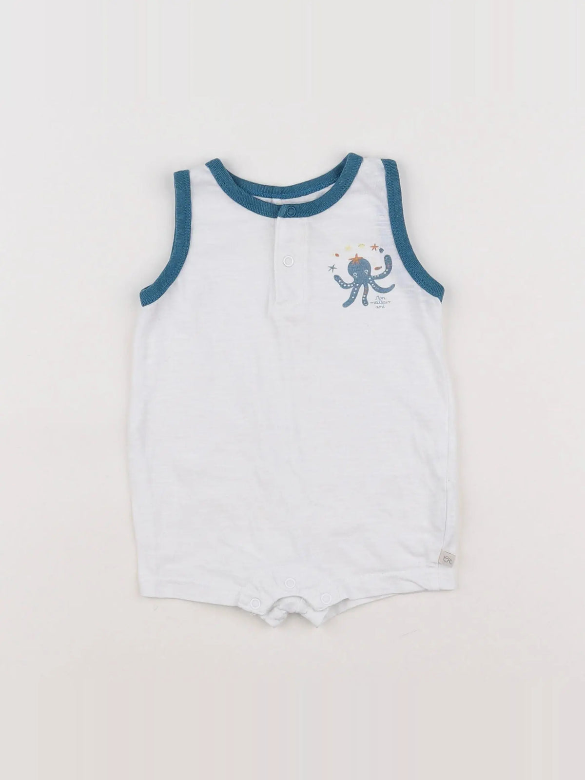 Cadet Rousselle - combinaison blanc, bleu - 3 mois