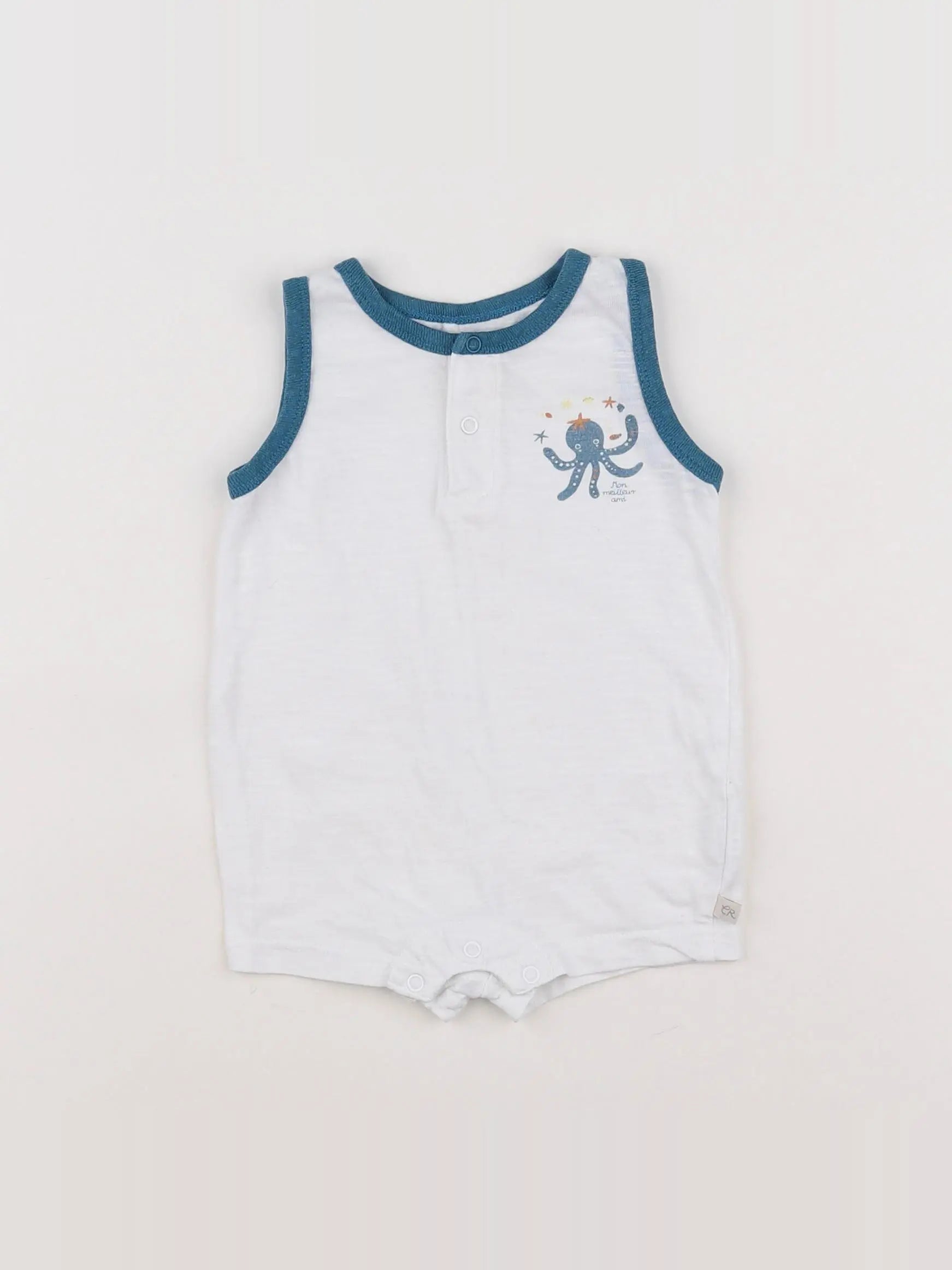 Cadet Rousselle - combinaison blanc, bleu - 3 mois