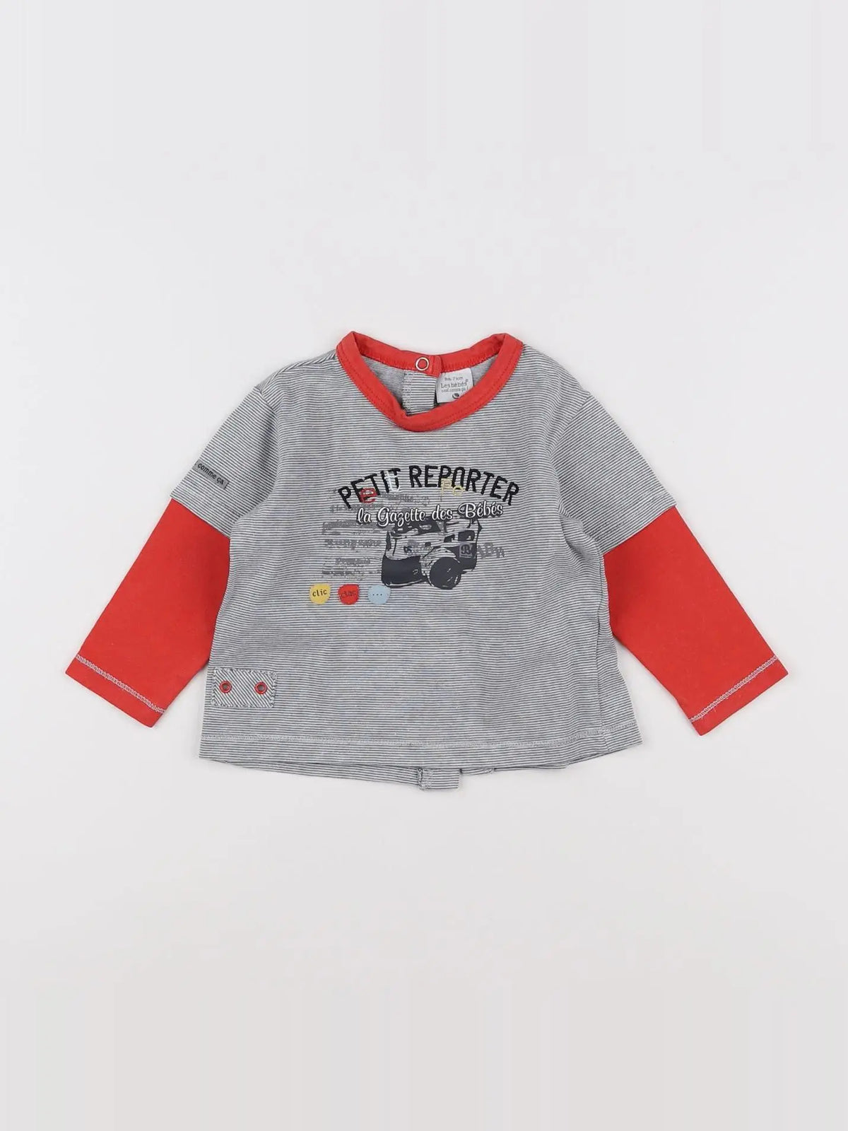 Absorba - tee-shirt gris - 9 mois