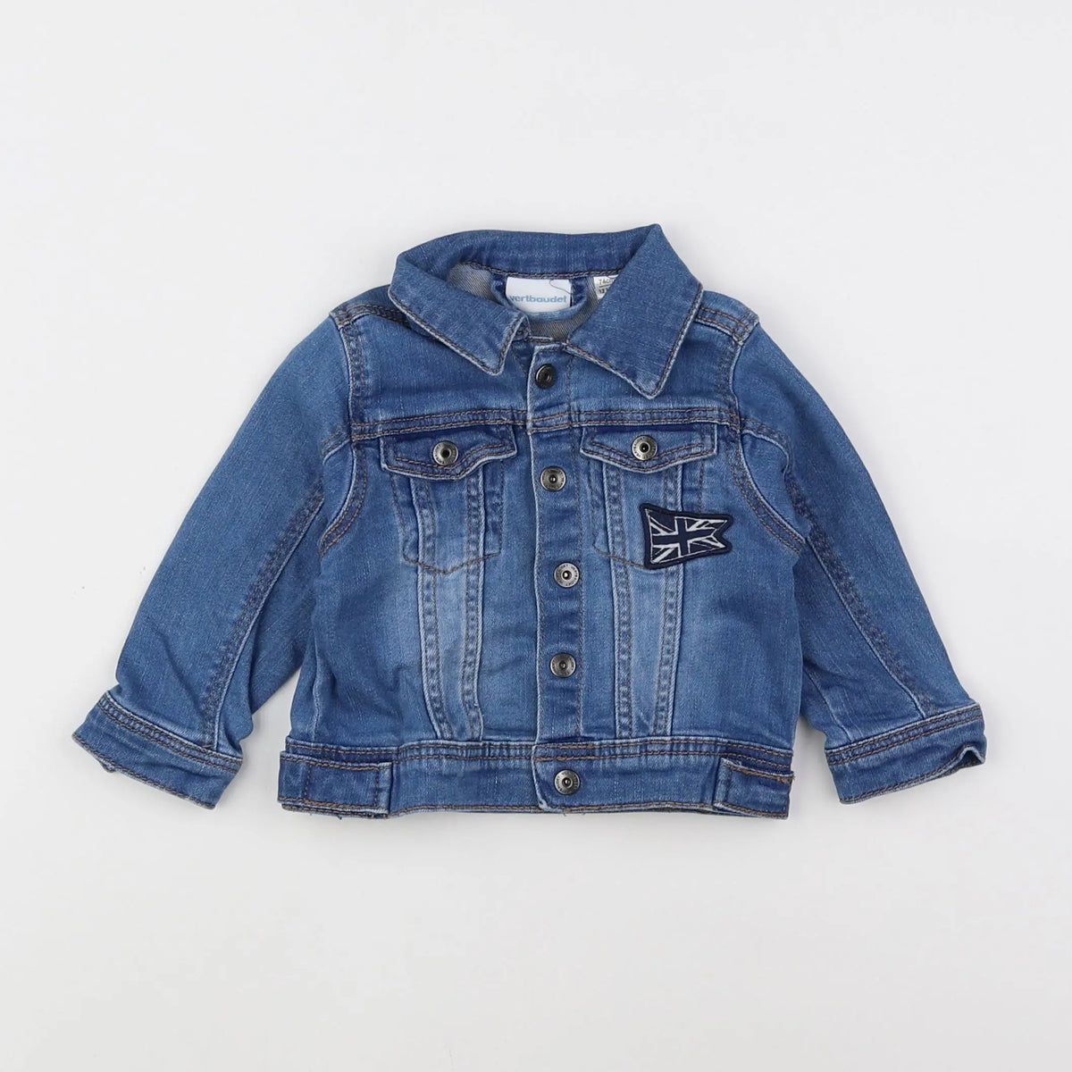 Vertbaudet - veste bleu - 12 mois