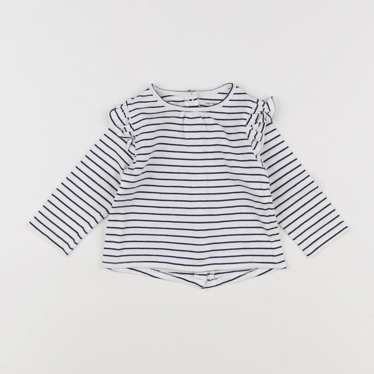 Vertbaudet - tee-shirt bleu - 6 mois