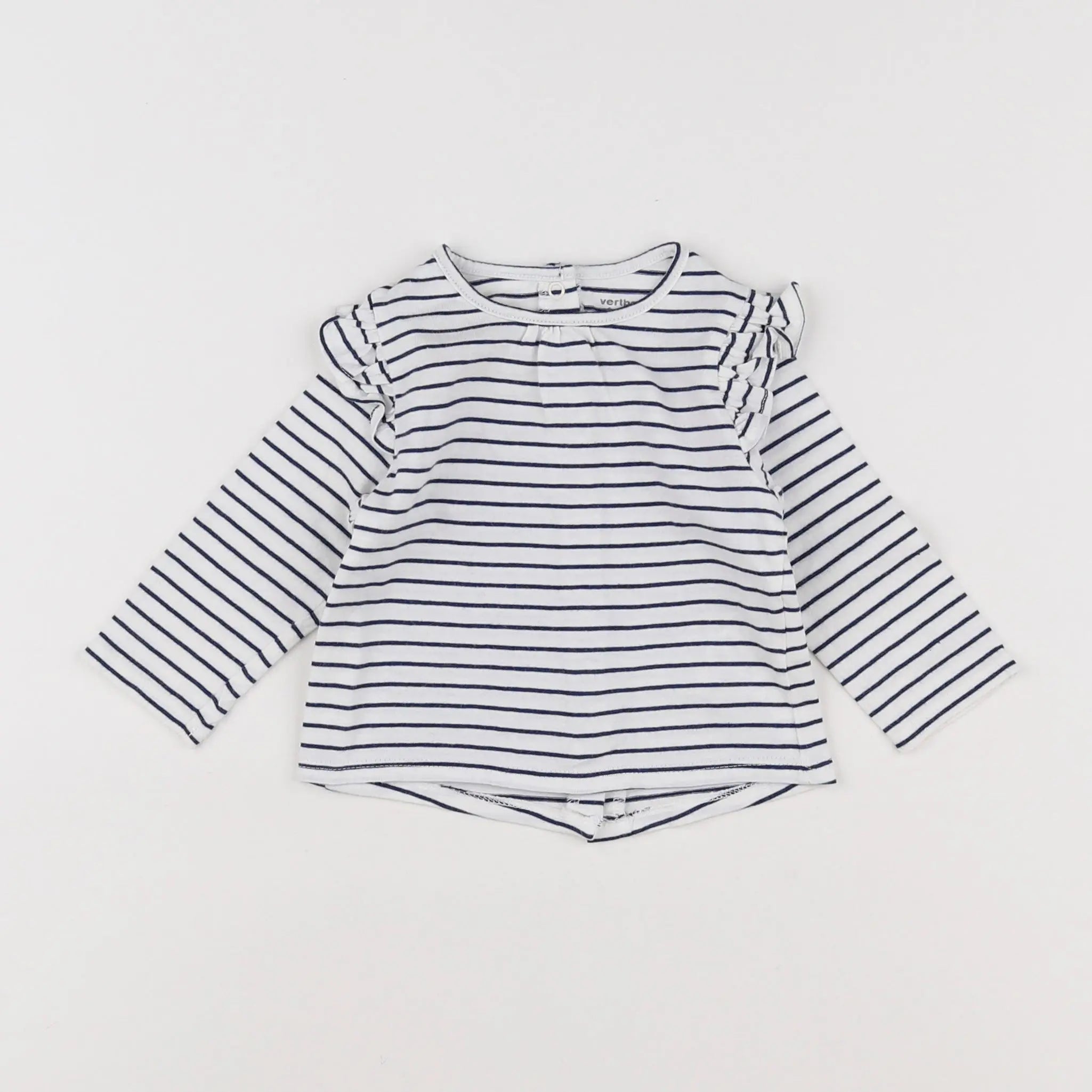 Vertbaudet - tee-shirt bleu - 6 mois
