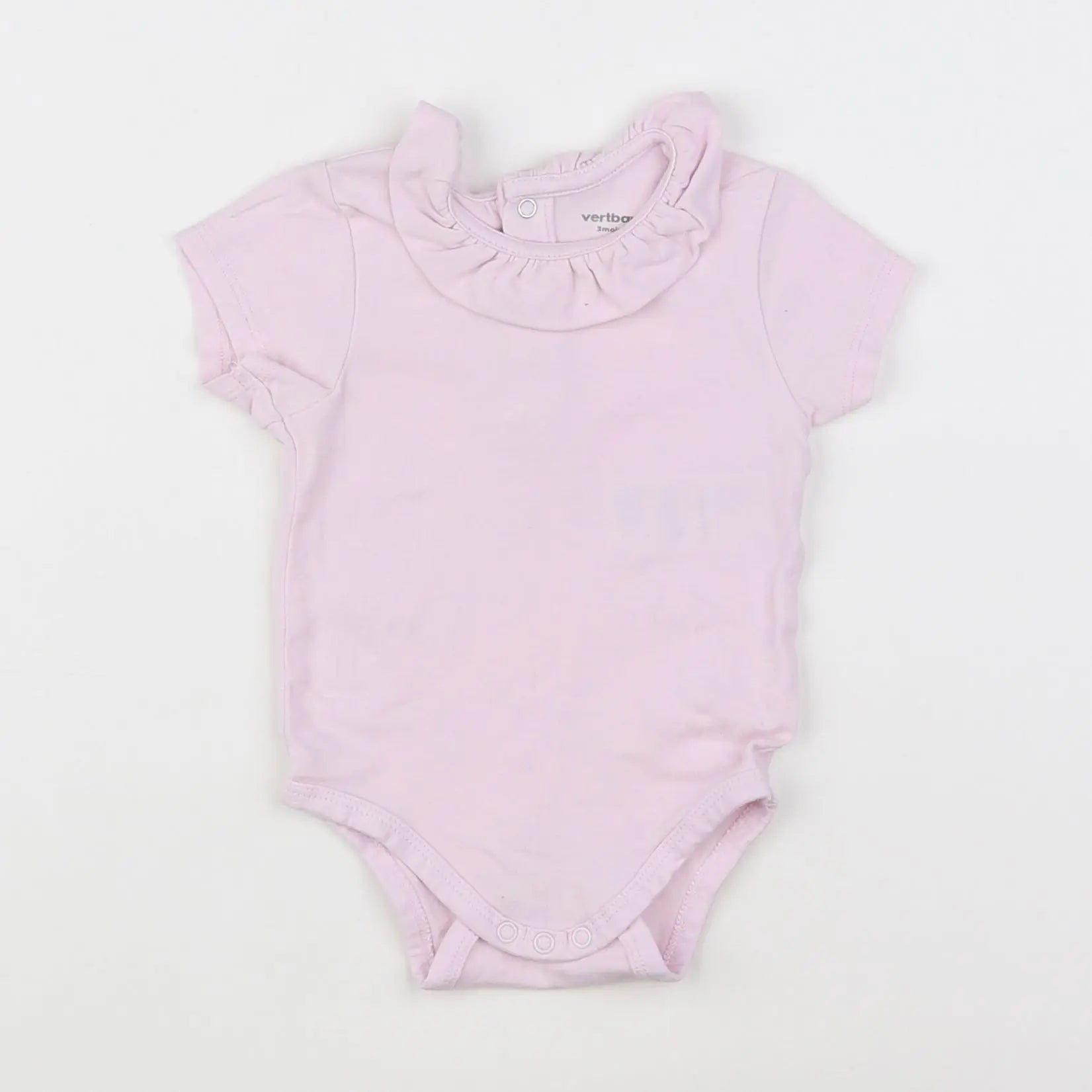 Vertbaudet - body rose - 3 mois