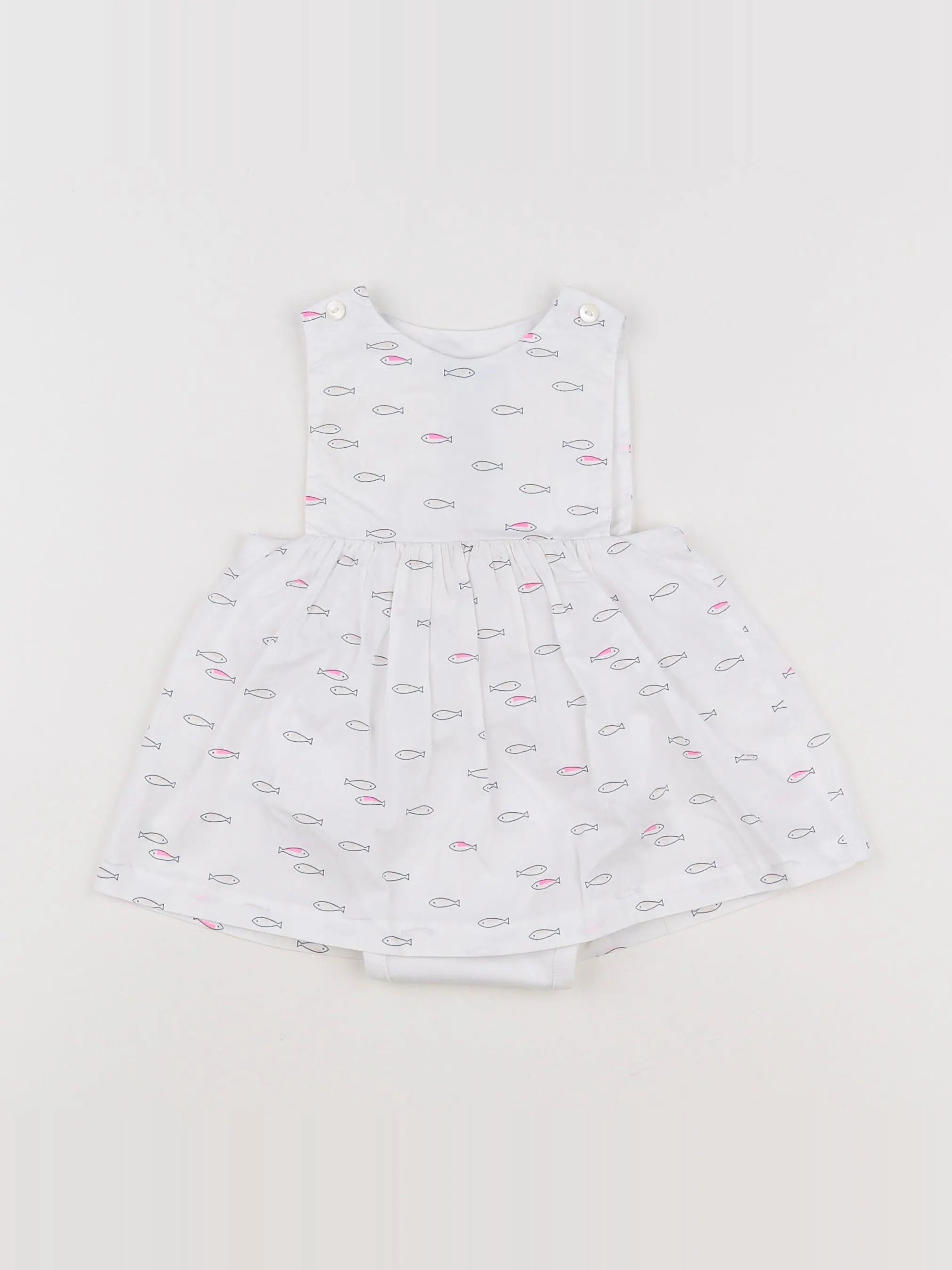 Jacadi - robe blanc - 6 mois