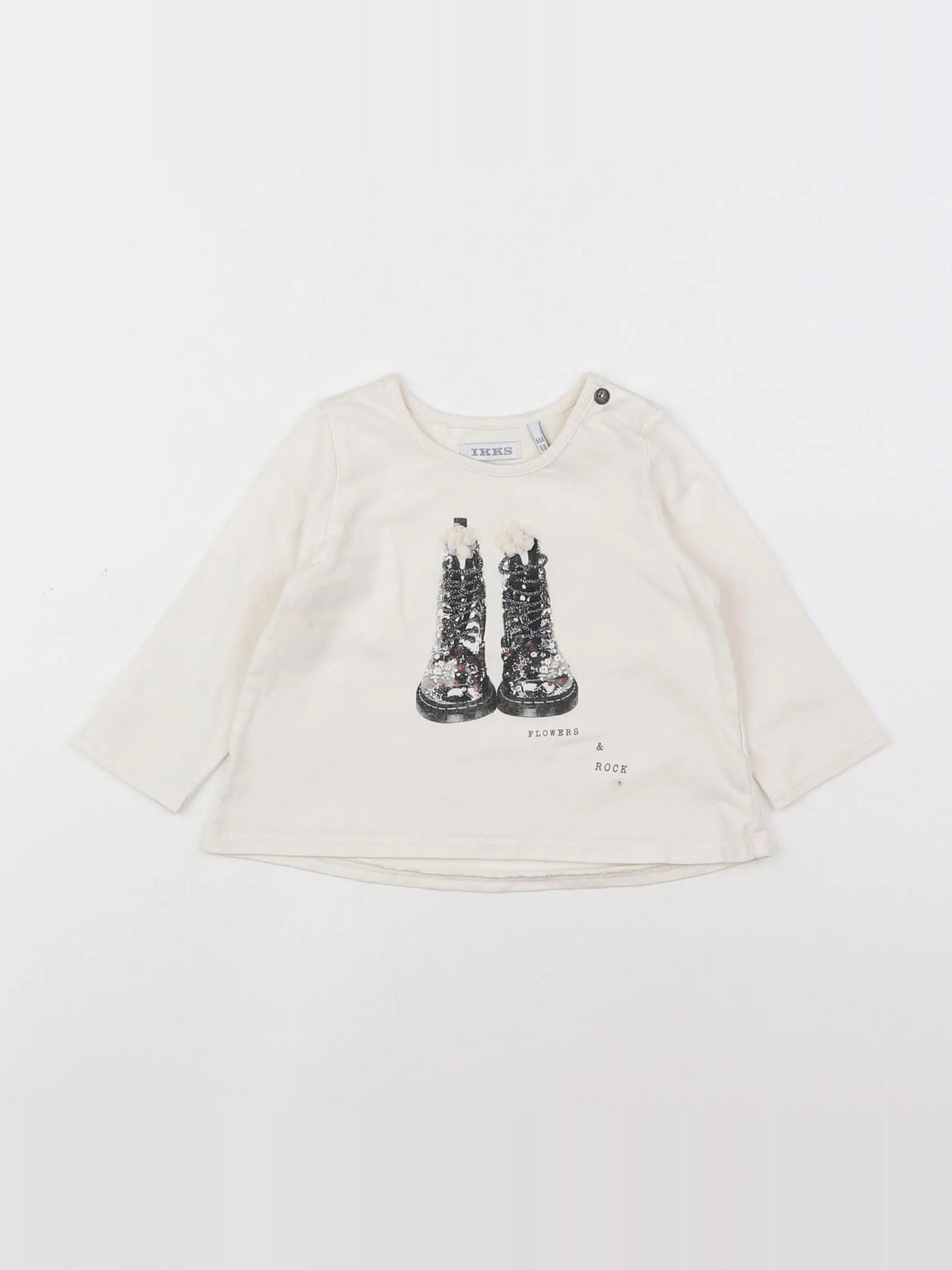 IKKS - tee-shirt blanc - 6 mois
