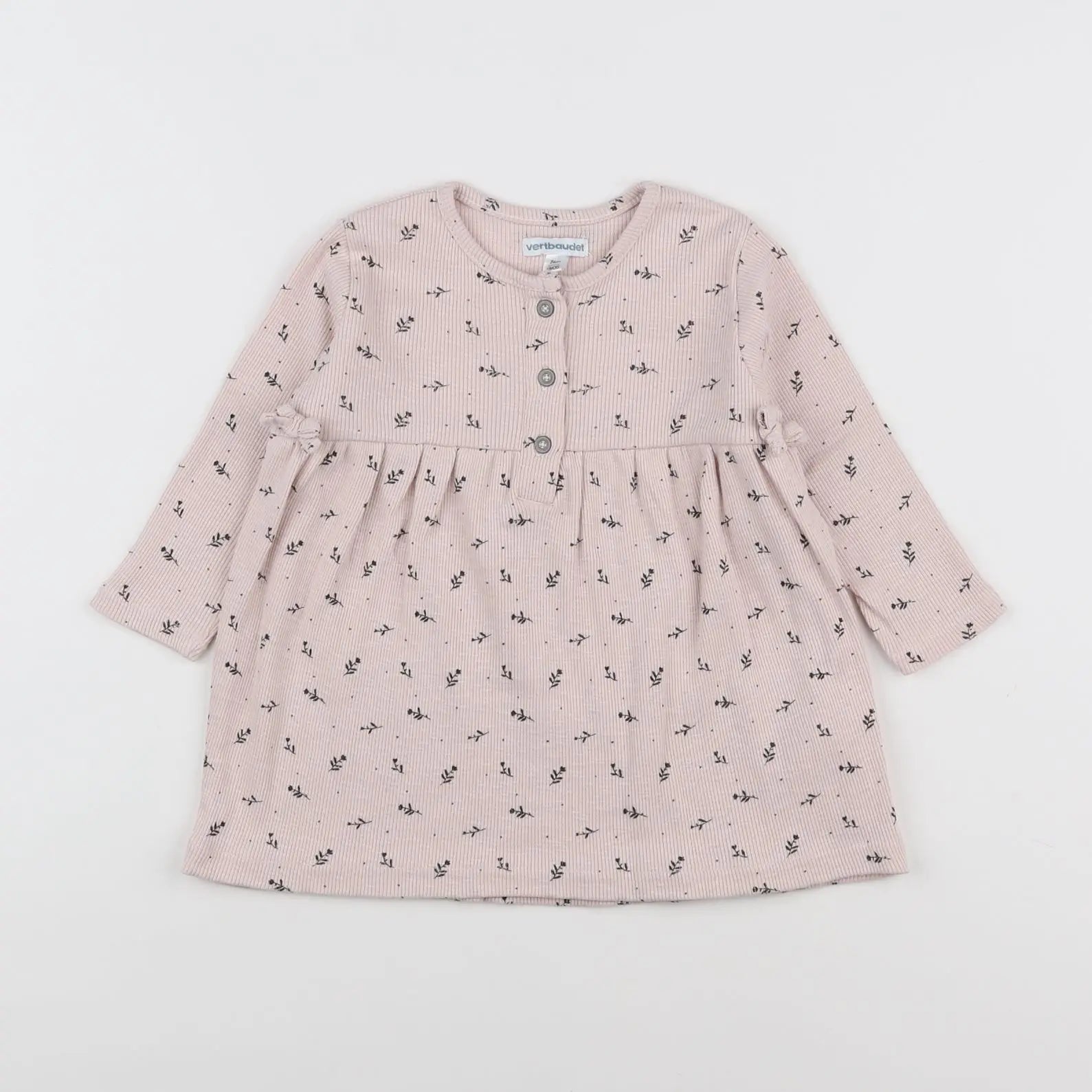 Vertbaudet - robe rose - 12 mois