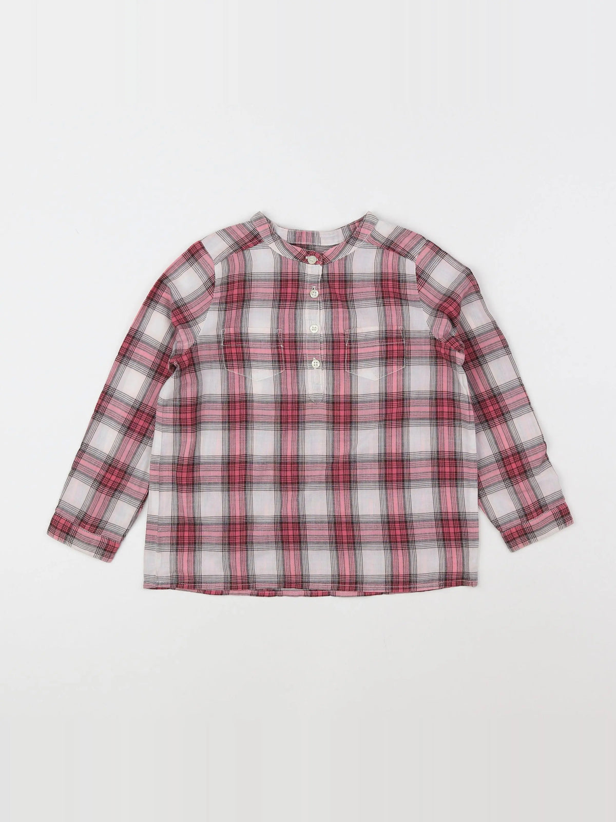 Bonpoint - blouse blanc, rose - 4 ans