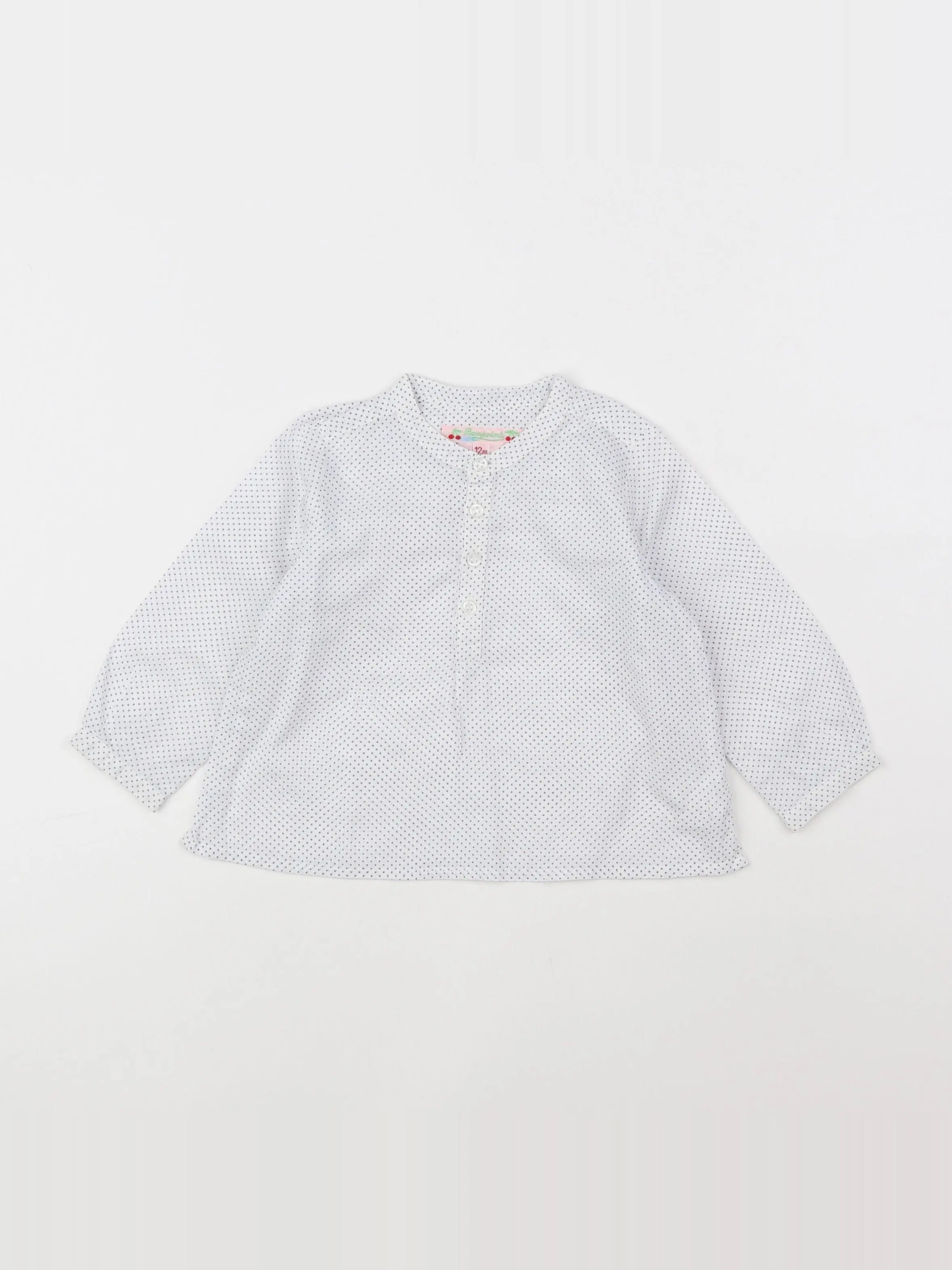 Bonpoint - blouse blanc - 12 mois