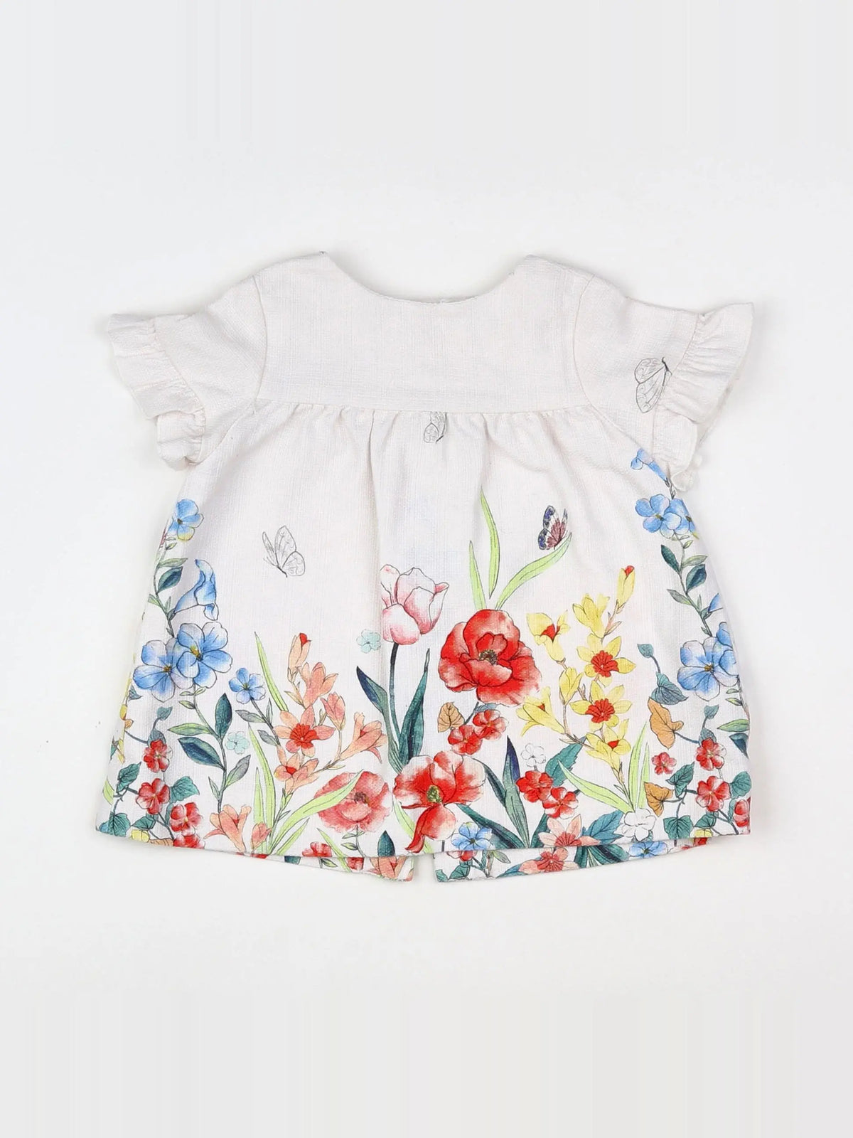 Zara - robe blanc - 6/9 mois