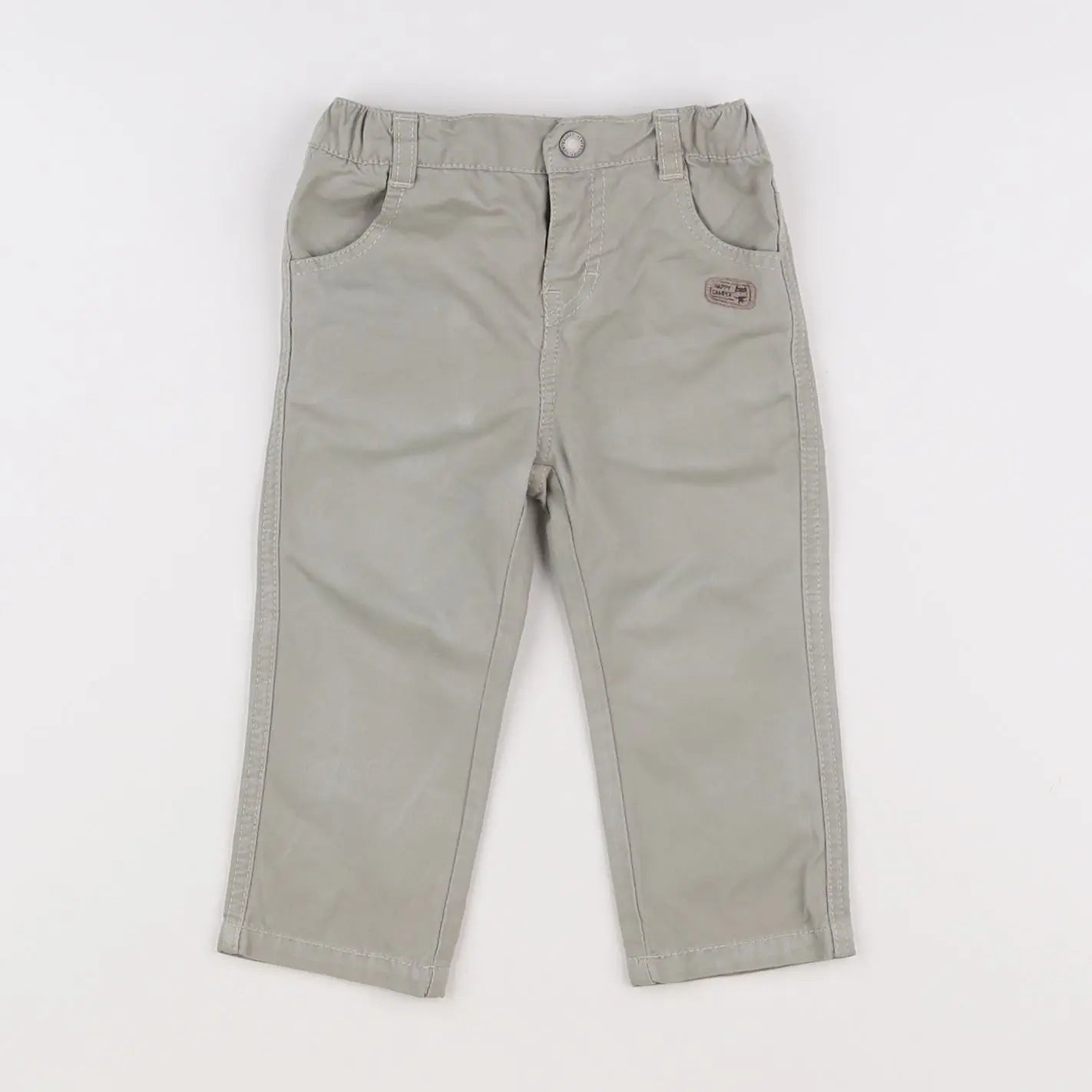 Vertbaudet - pantalon vert - 18 mois