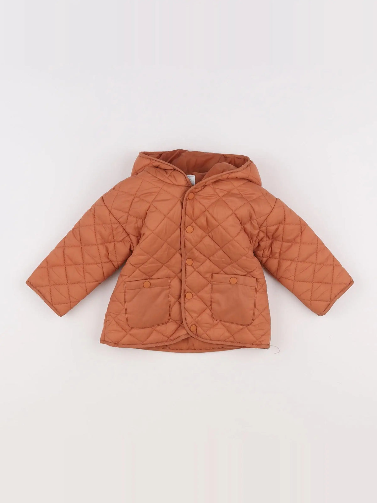 Vertbaudet - doudoune orange - 12 mois