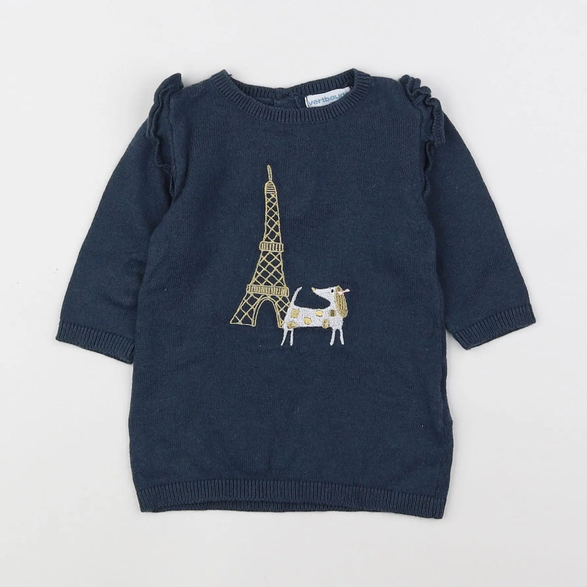 Vertbaudet - robe bleu - 3 mois