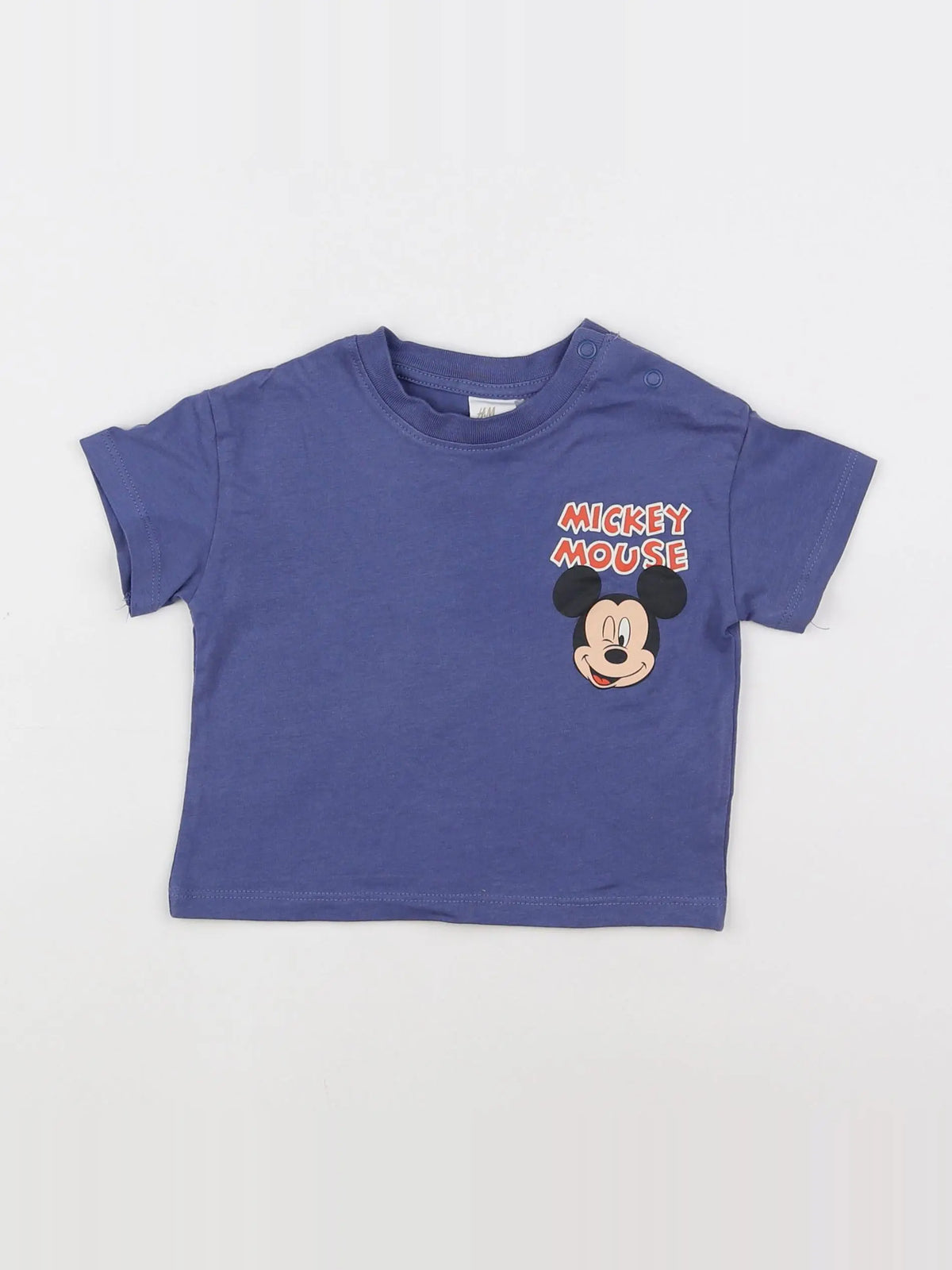 H&M - tee-shirt bleu - 3/6 mois