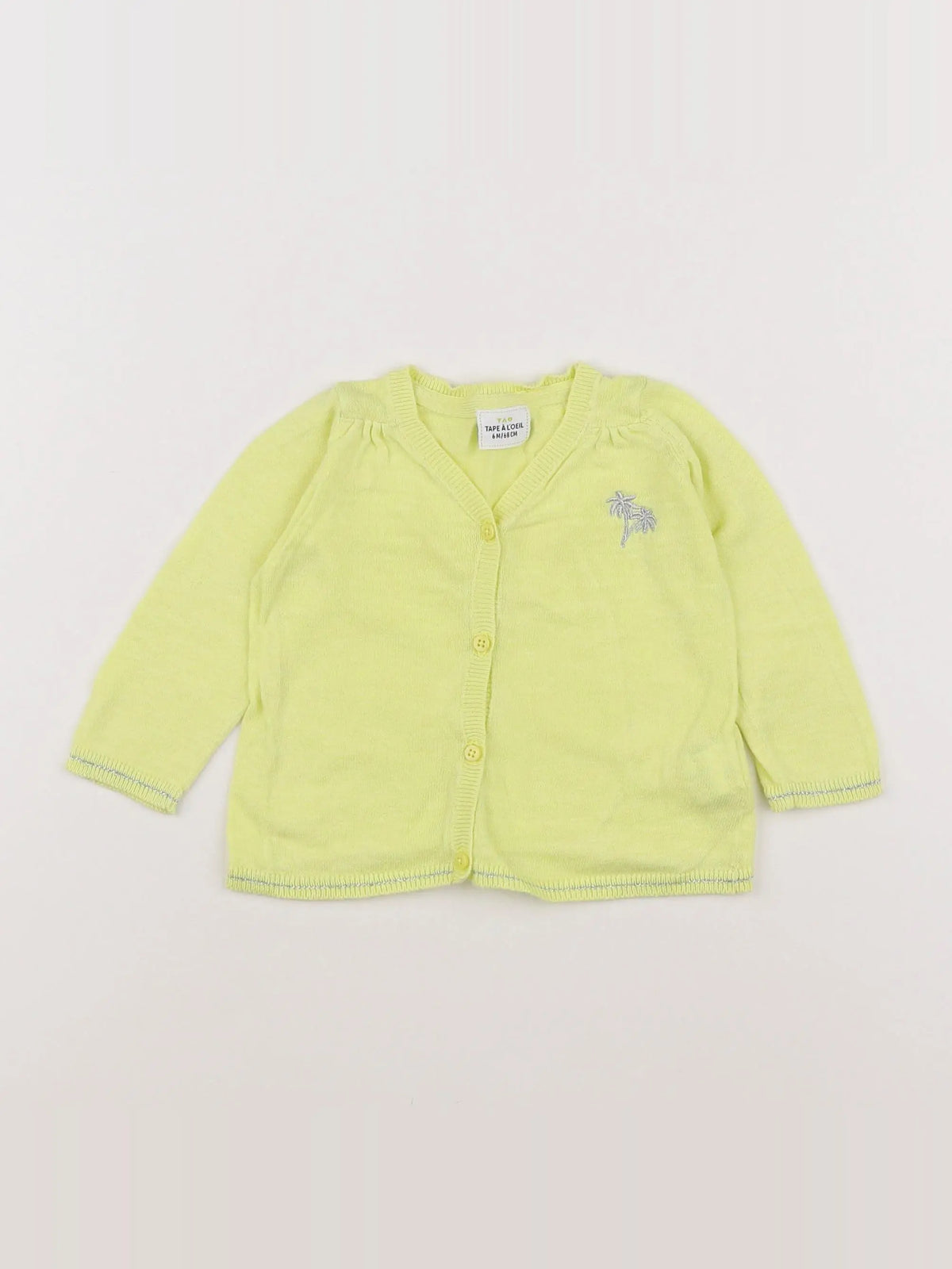 Tape à l'oeil - gilet jaune, argent - 6 mois