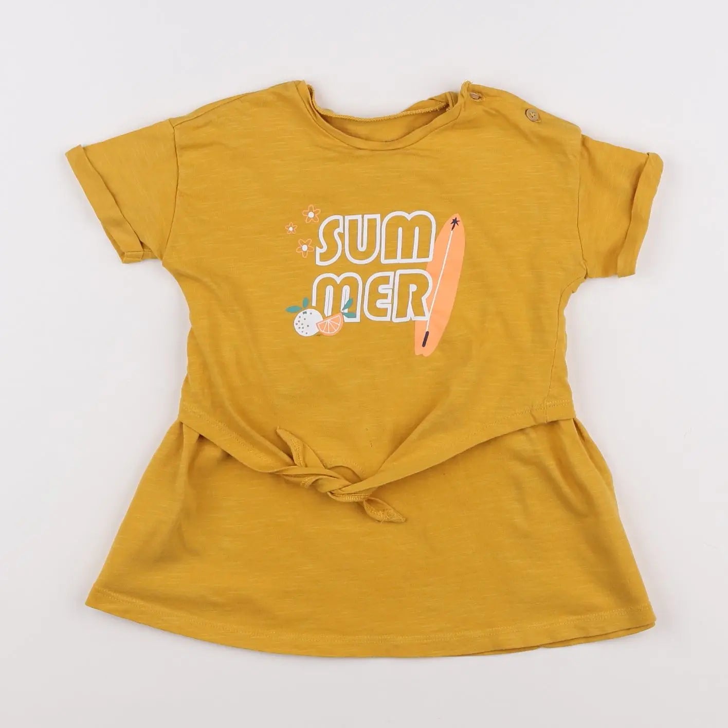 Vertbaudet - robe jaune - 2 ans