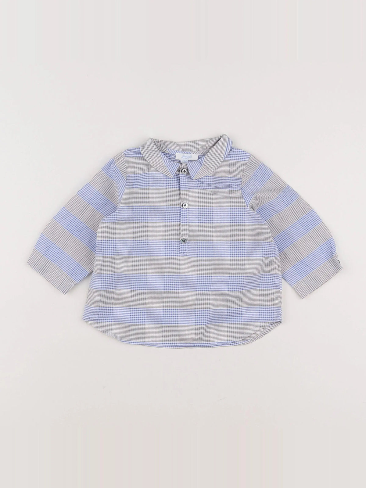 Jacadi - chemise bleu - 12 mois
