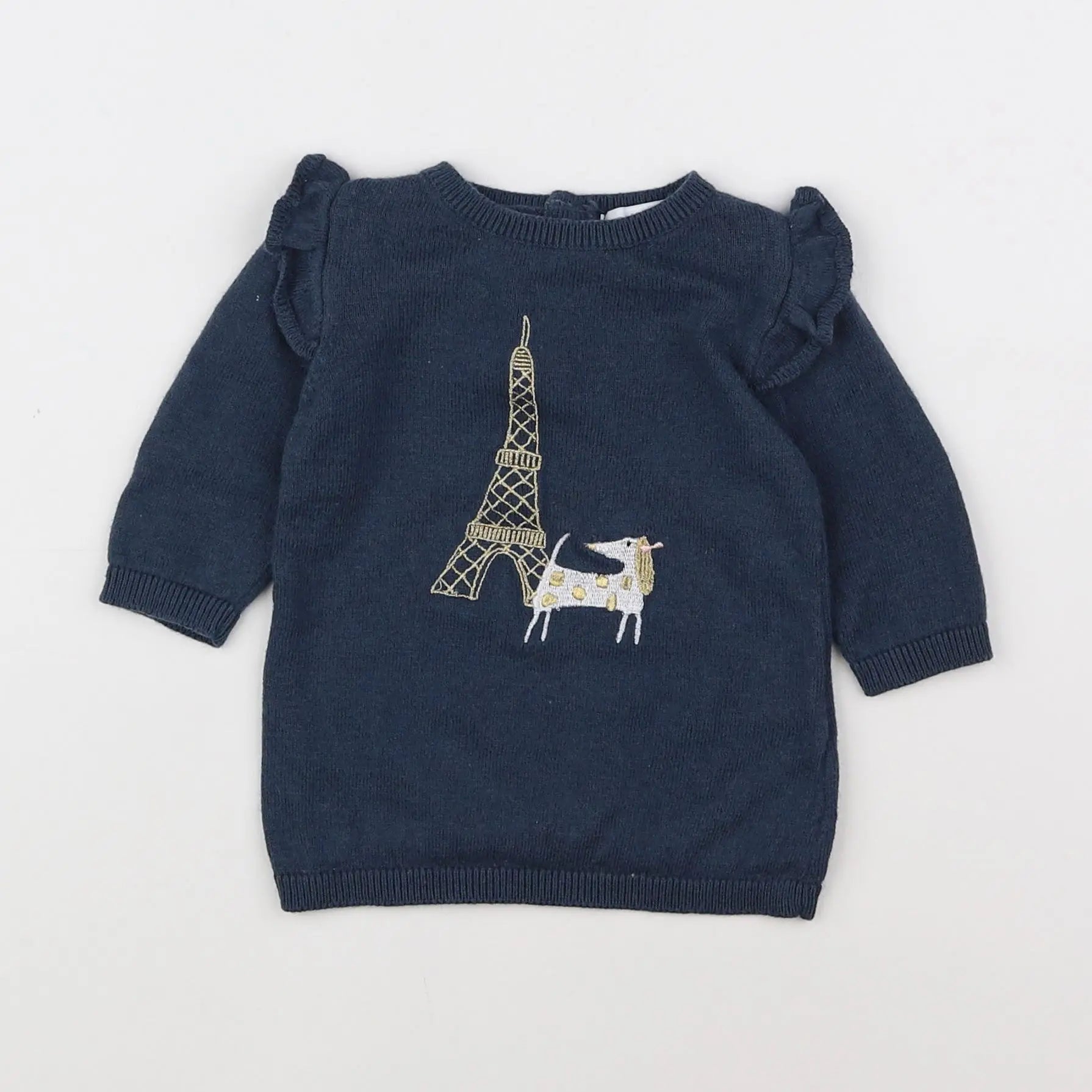 Vertbaudet - robe bleu - 3 mois