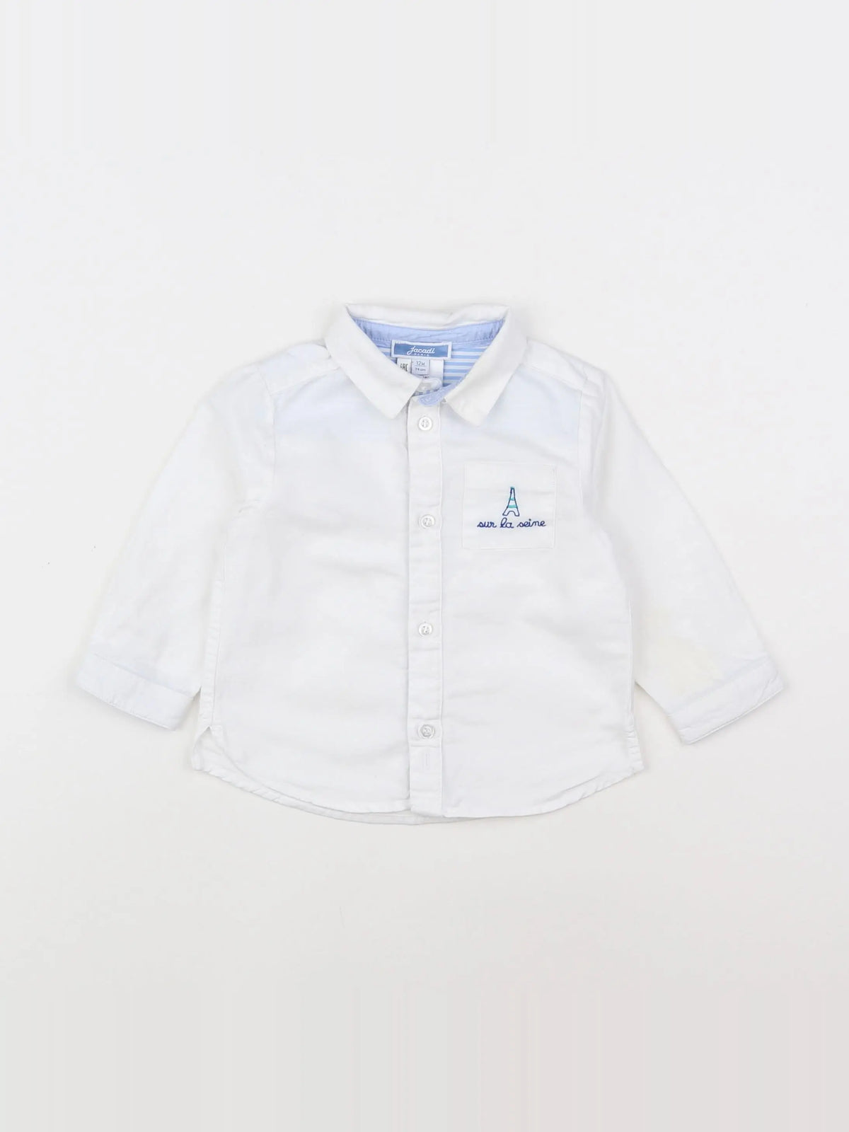 Jacadi - chemise blanc - 12 mois
