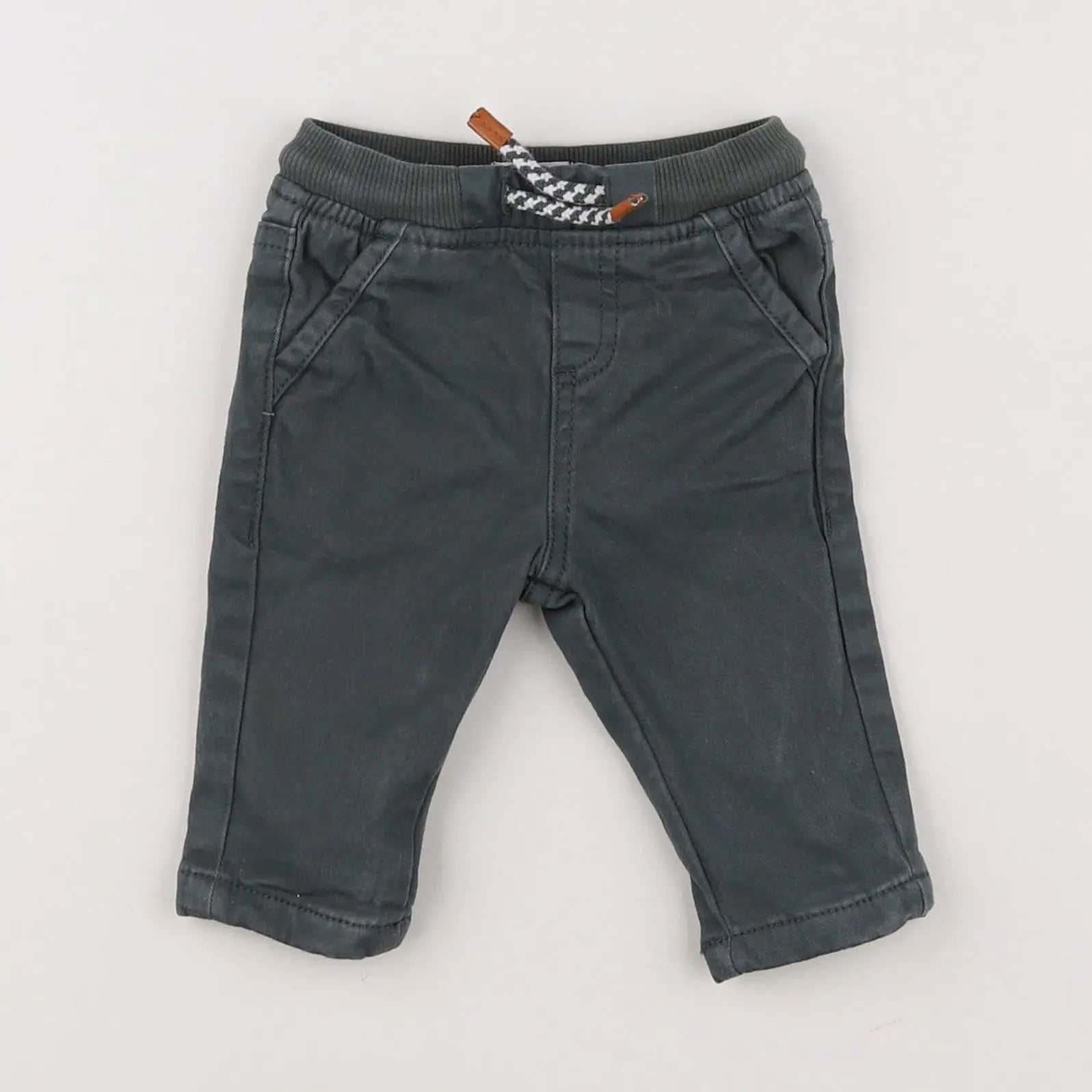 Vertbaudet - pantalon vert - 3 mois