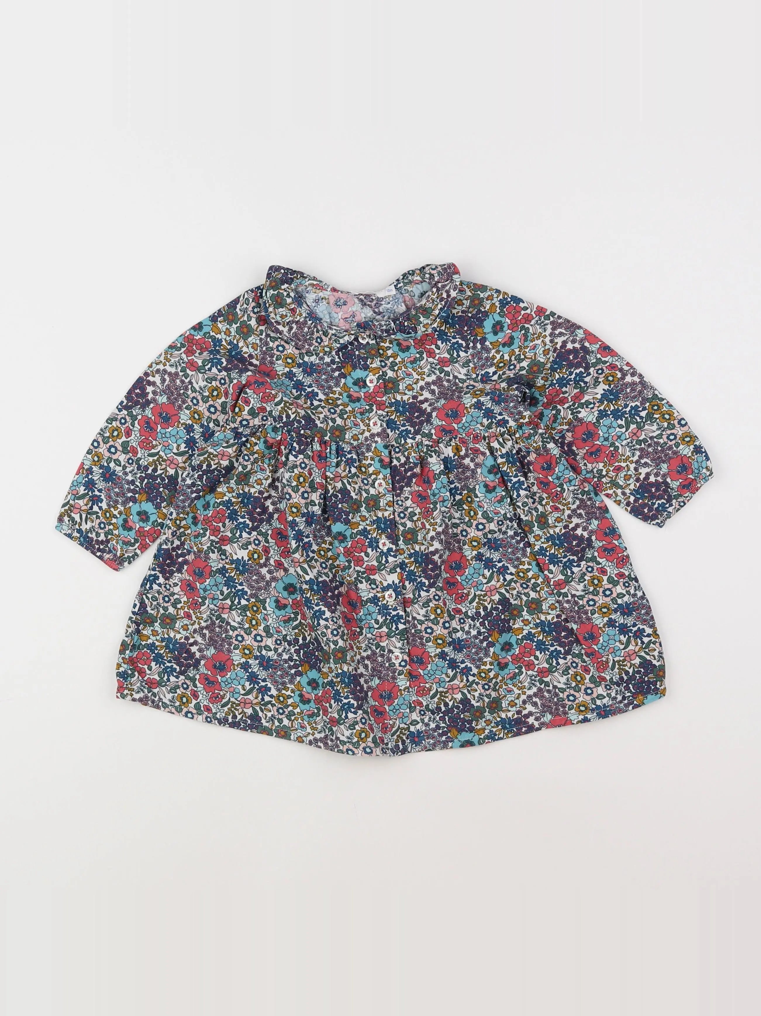 Boutchou - robe multicolore - 12 mois