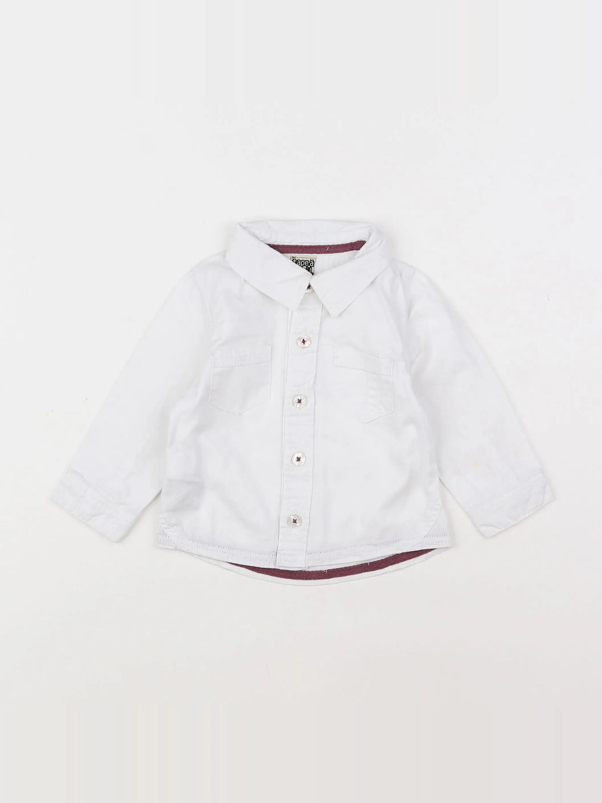 Tape à l'oeil - chemise blanc - 9 mois