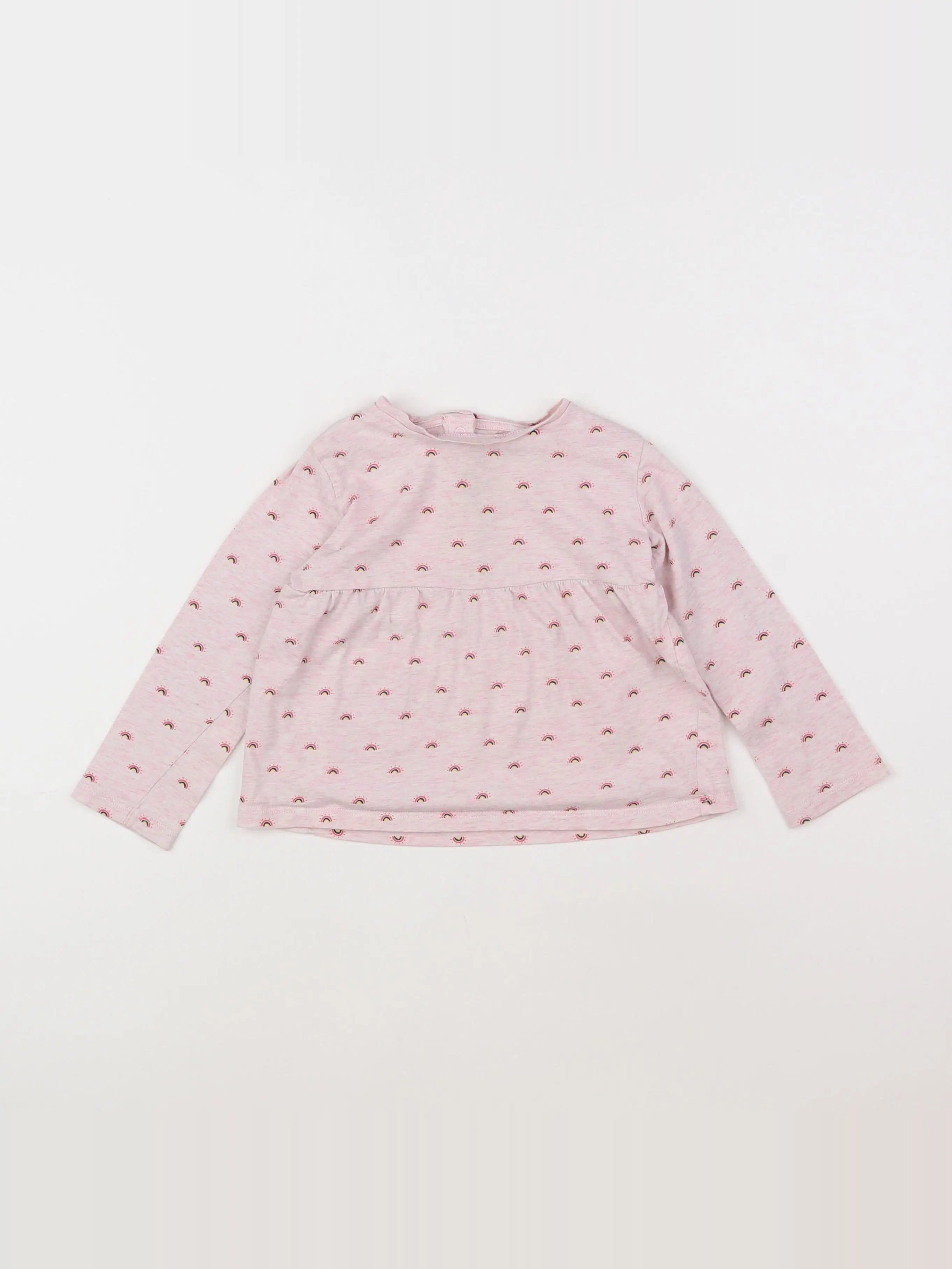 Vertbaudet - tee-shirt rose - 3 ans