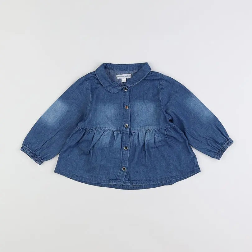 Vertbaudet - blouse bleu - 18 mois
