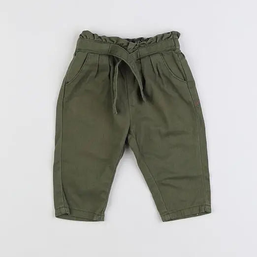 Vertbaudet - pantalon vert - 3 mois