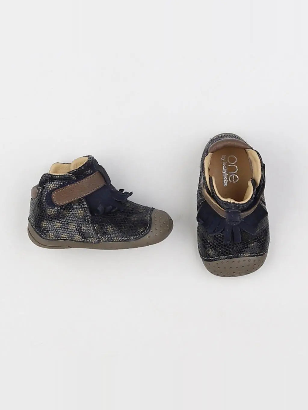 Babybotte - bottillons bleu, marron - pointure 18