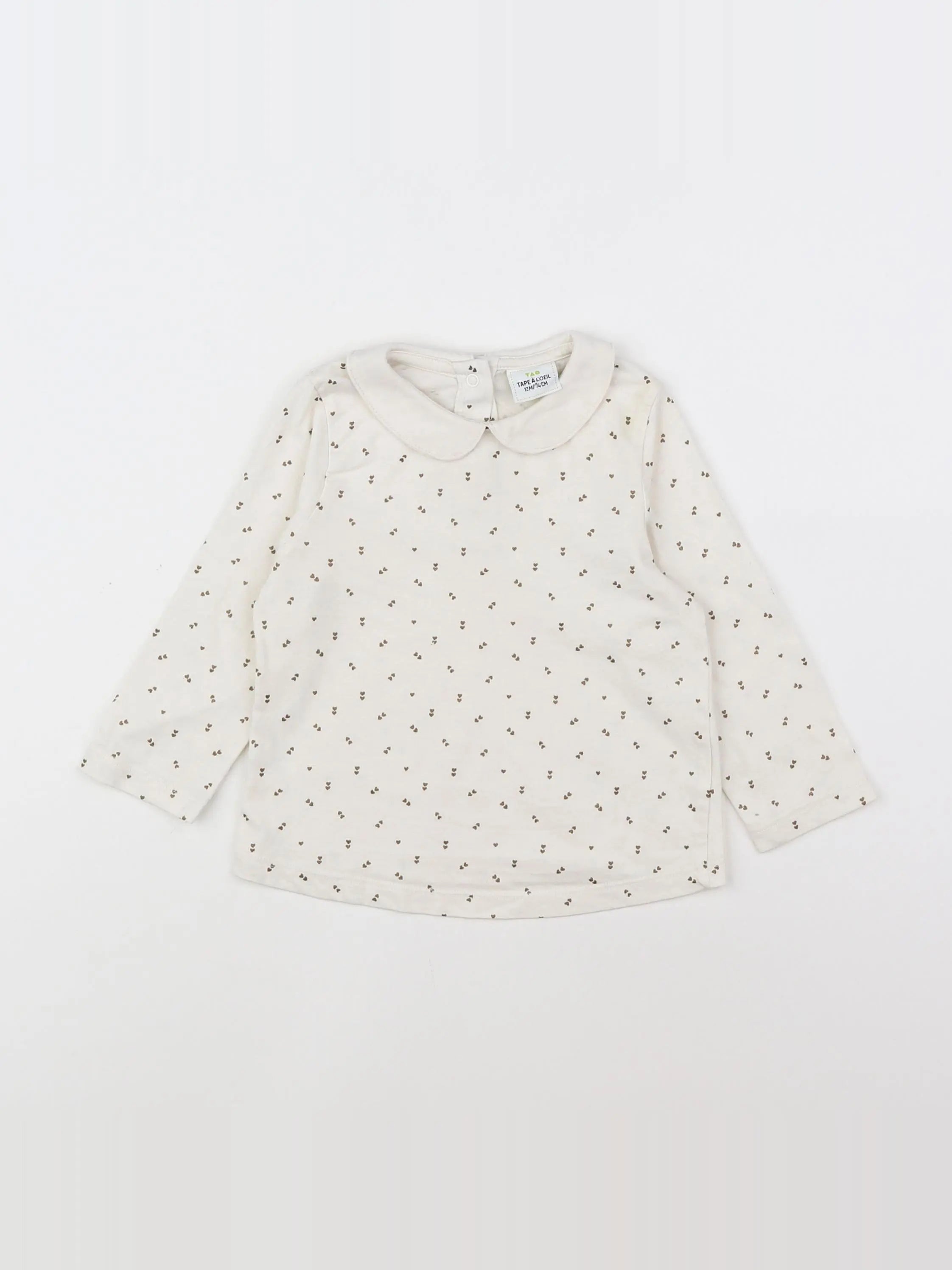 Tape à l'oeil - tee-shirt blanc - 12 mois