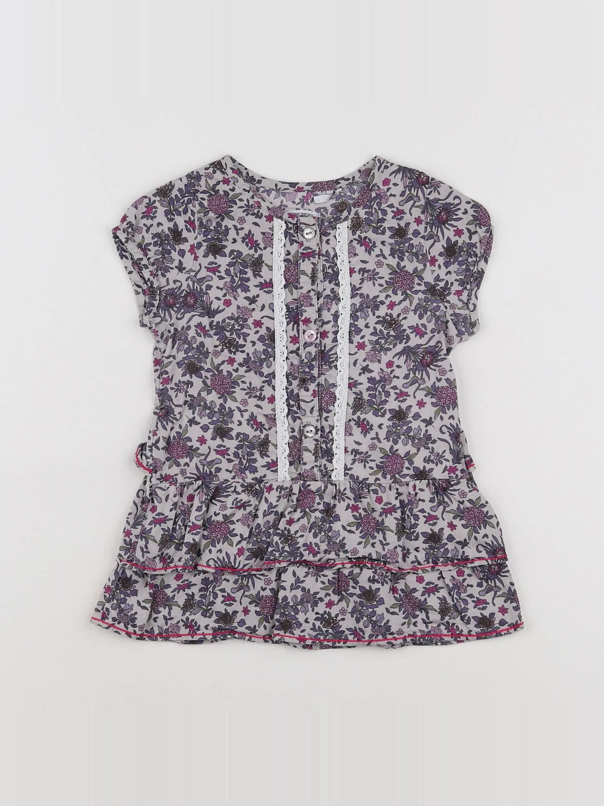 IKKS - robe violet - 12 mois