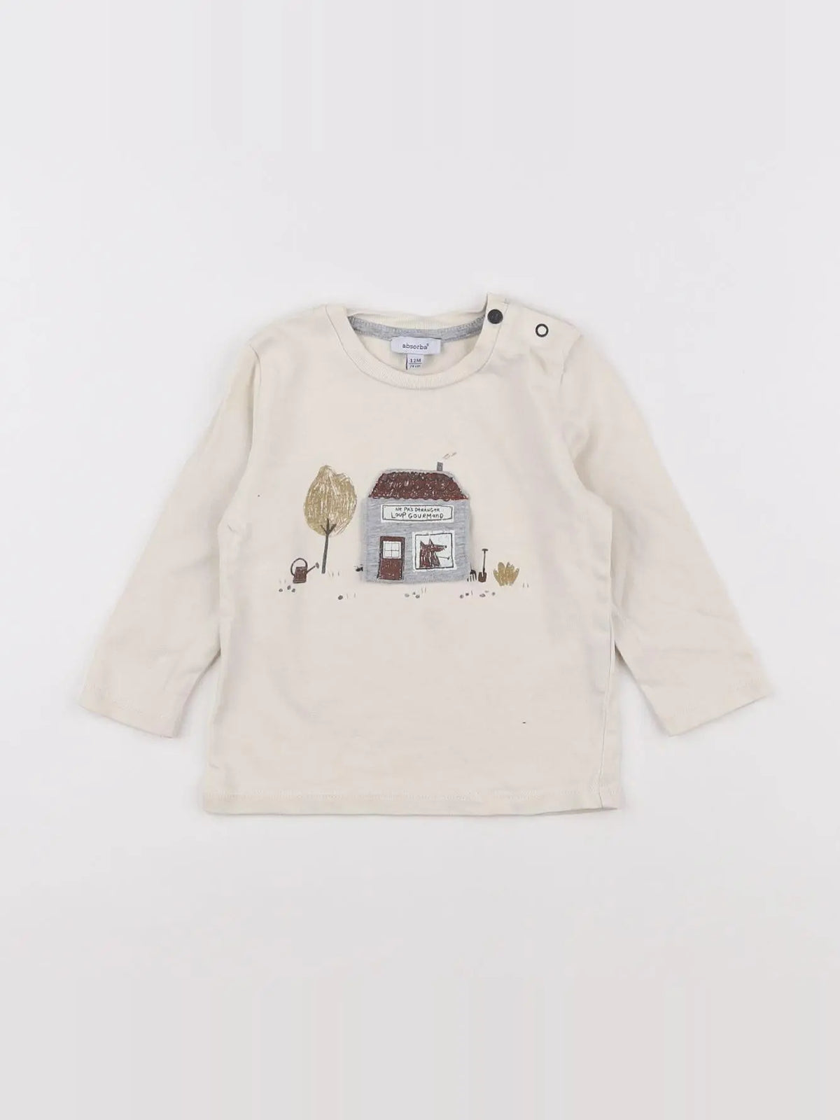 Absorba - tee-shirt beige - 12 mois