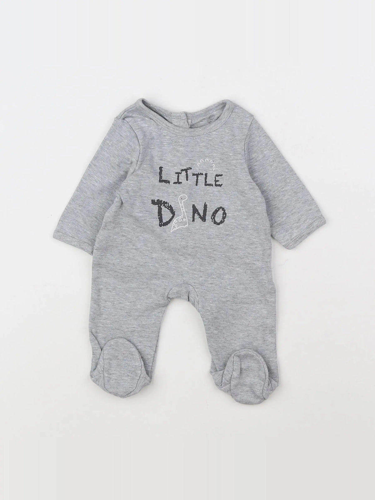 Vertbaudet - pyjama coton gris - 0 mois