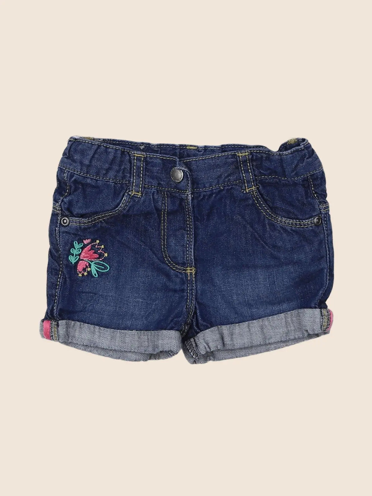 Vertbaudet - short bleu - 12 mois