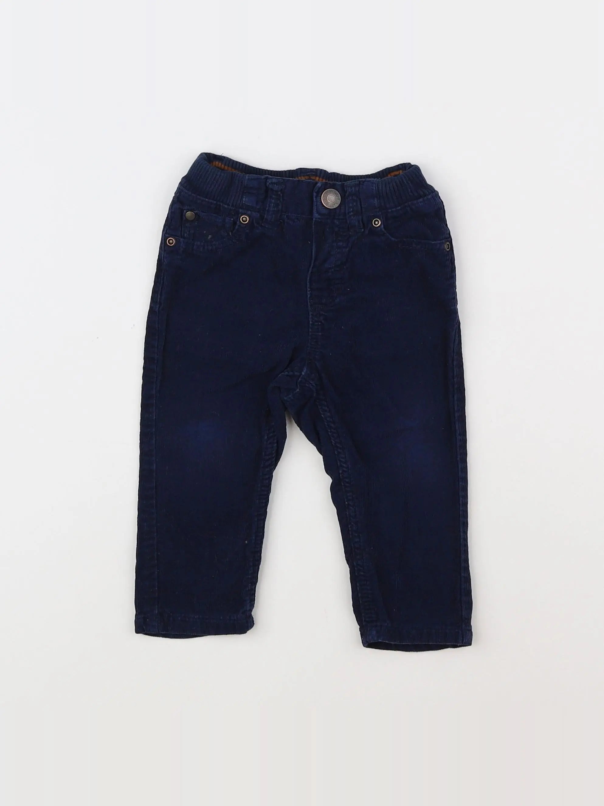 H&M - pantalon bleu - 6/9 mois
