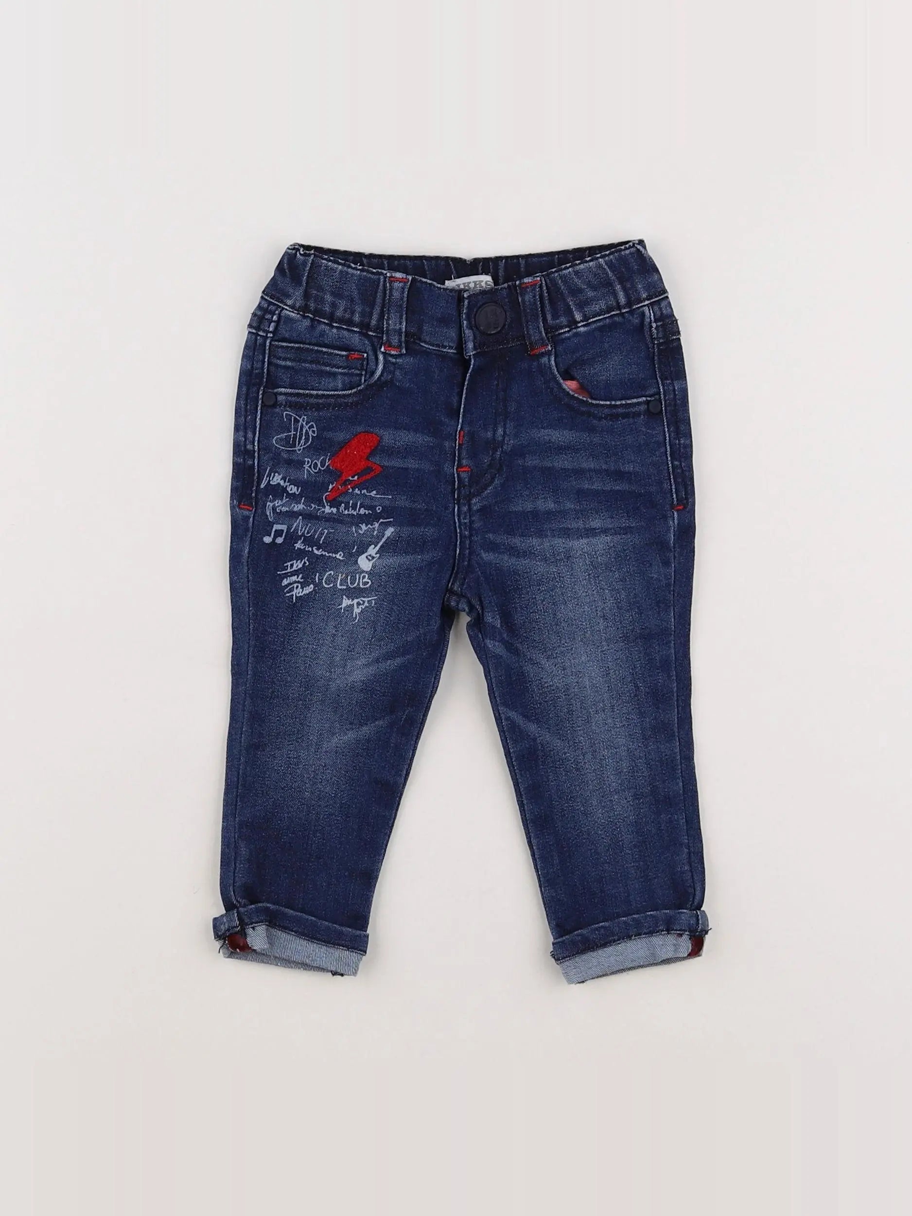 IKKS - jean bleu - 6 mois