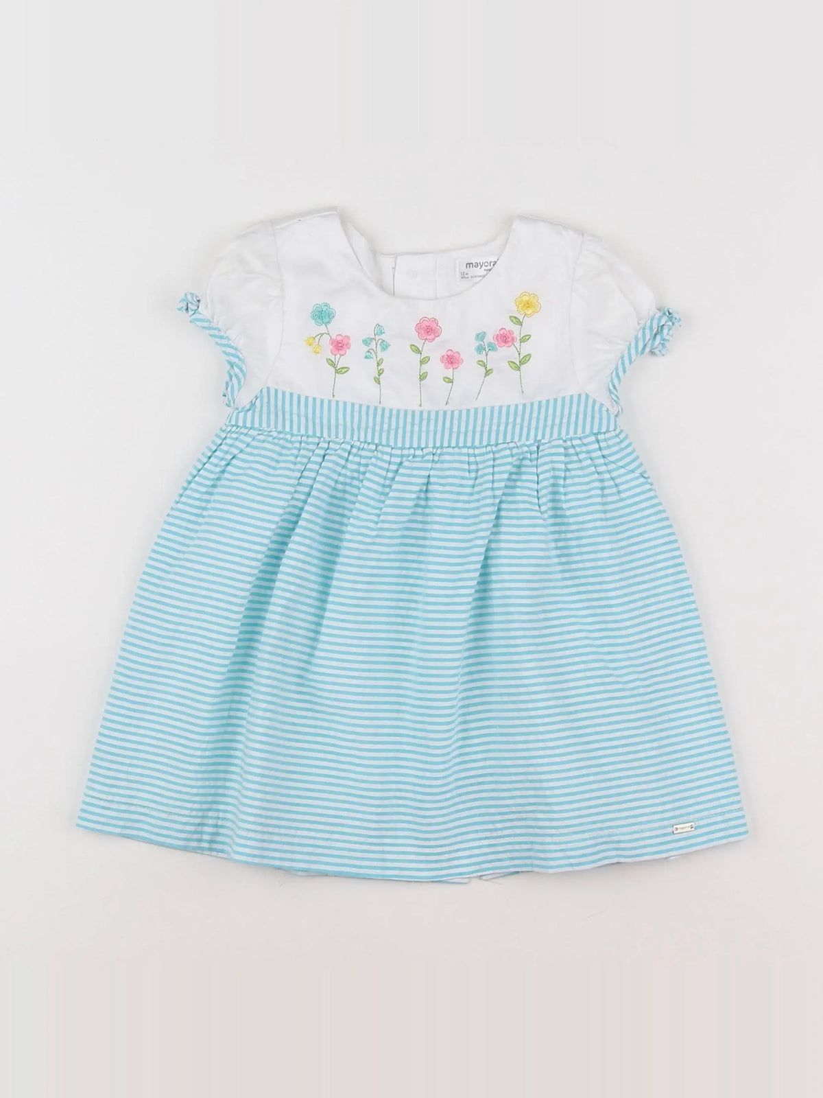 Mayoral - robe bleu - 12 mois