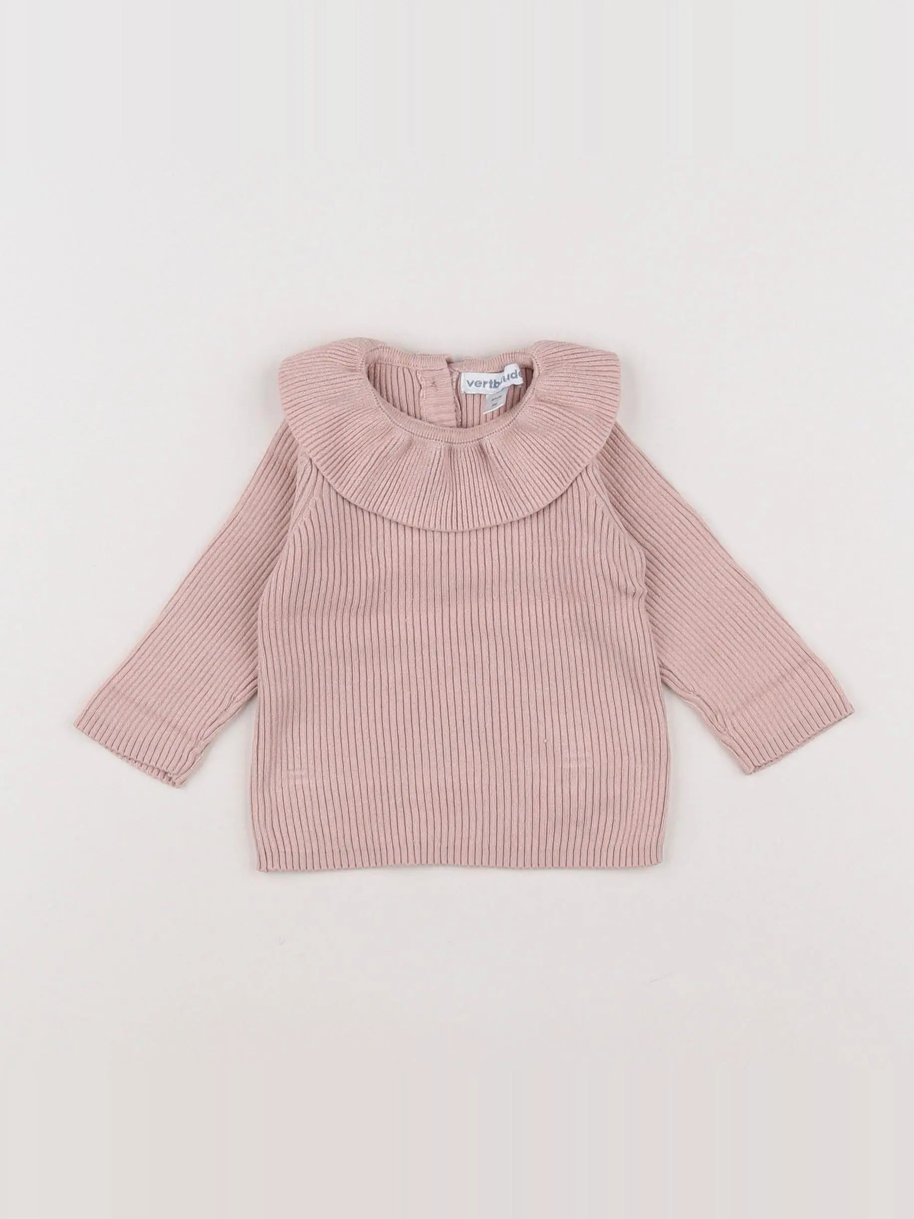 Vertbaudet - pull rose - 3 mois