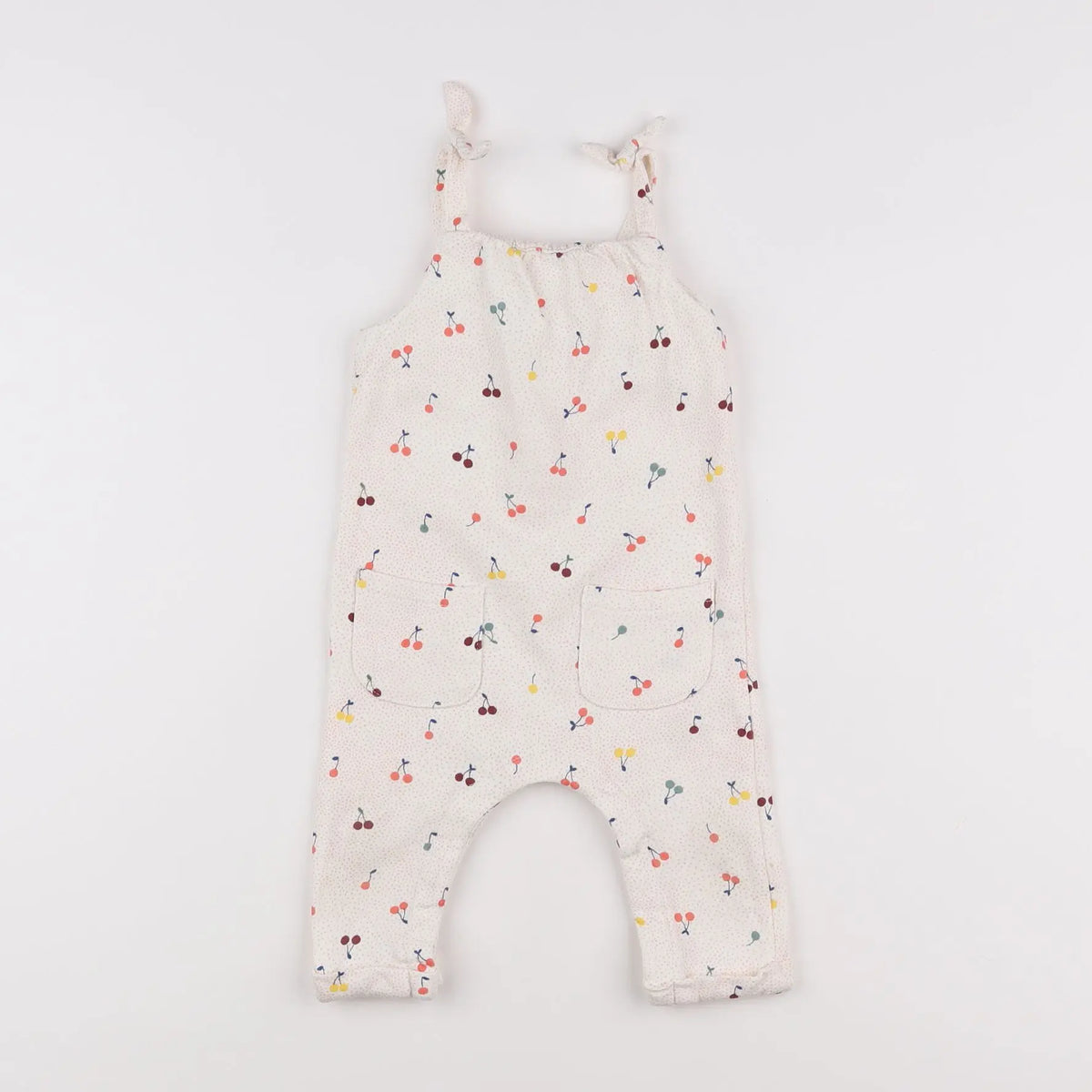 Vertbaudet - combinaison beige, rouge - 6 mois