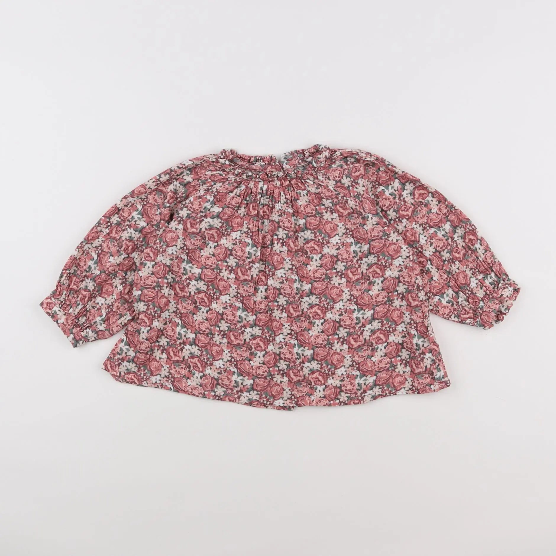 Vertbaudet - blouse rose - 18 mois