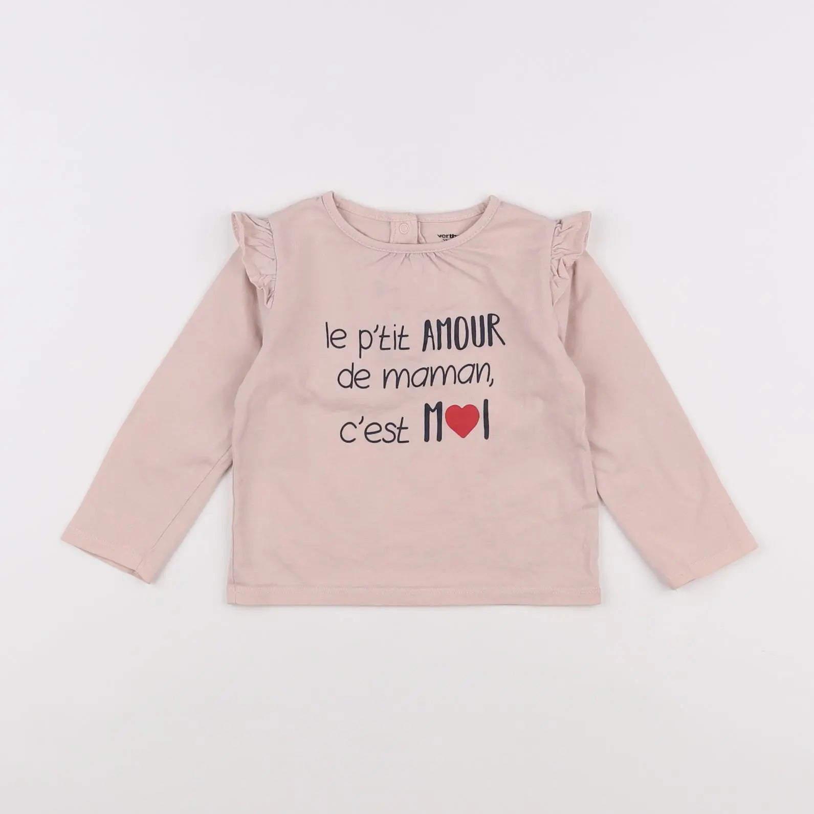Vertbaudet - tee-shirt rose - 18 mois