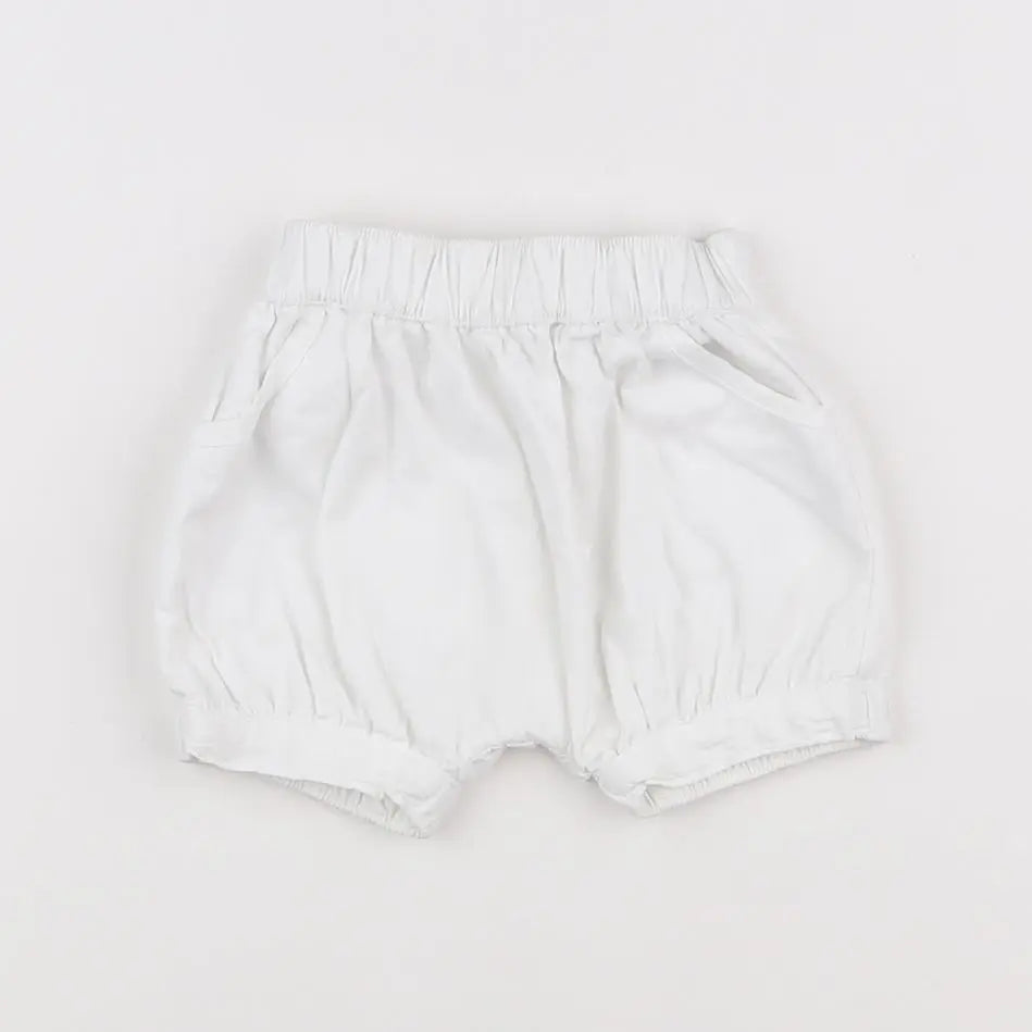 Vertbaudet - short blanc - 3 mois