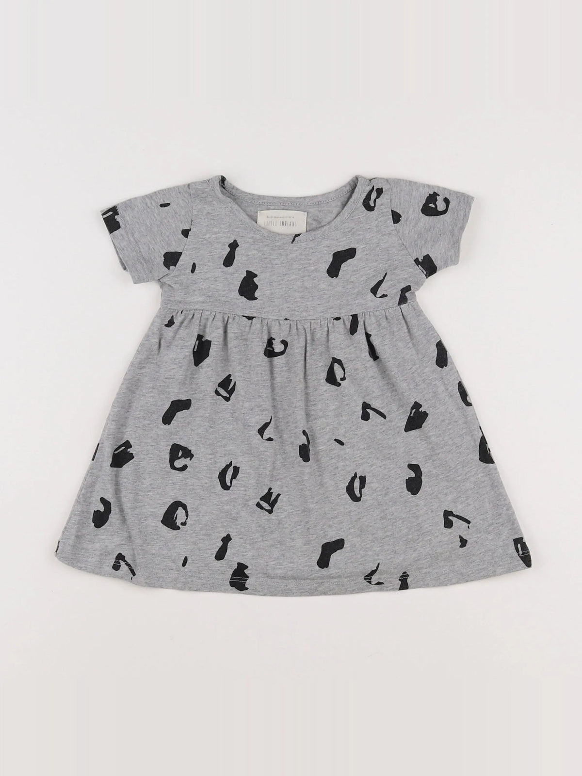 Little Indians - robe gris - 12/18 mois