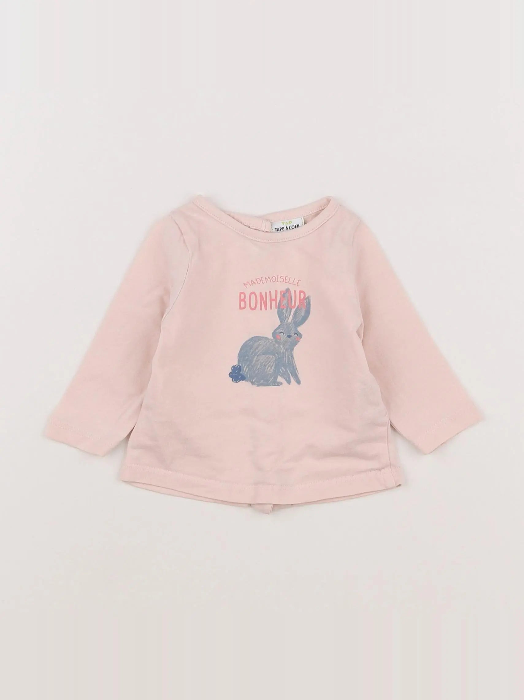 Tape à l'oeil - tee-shirt rose - 3 mois